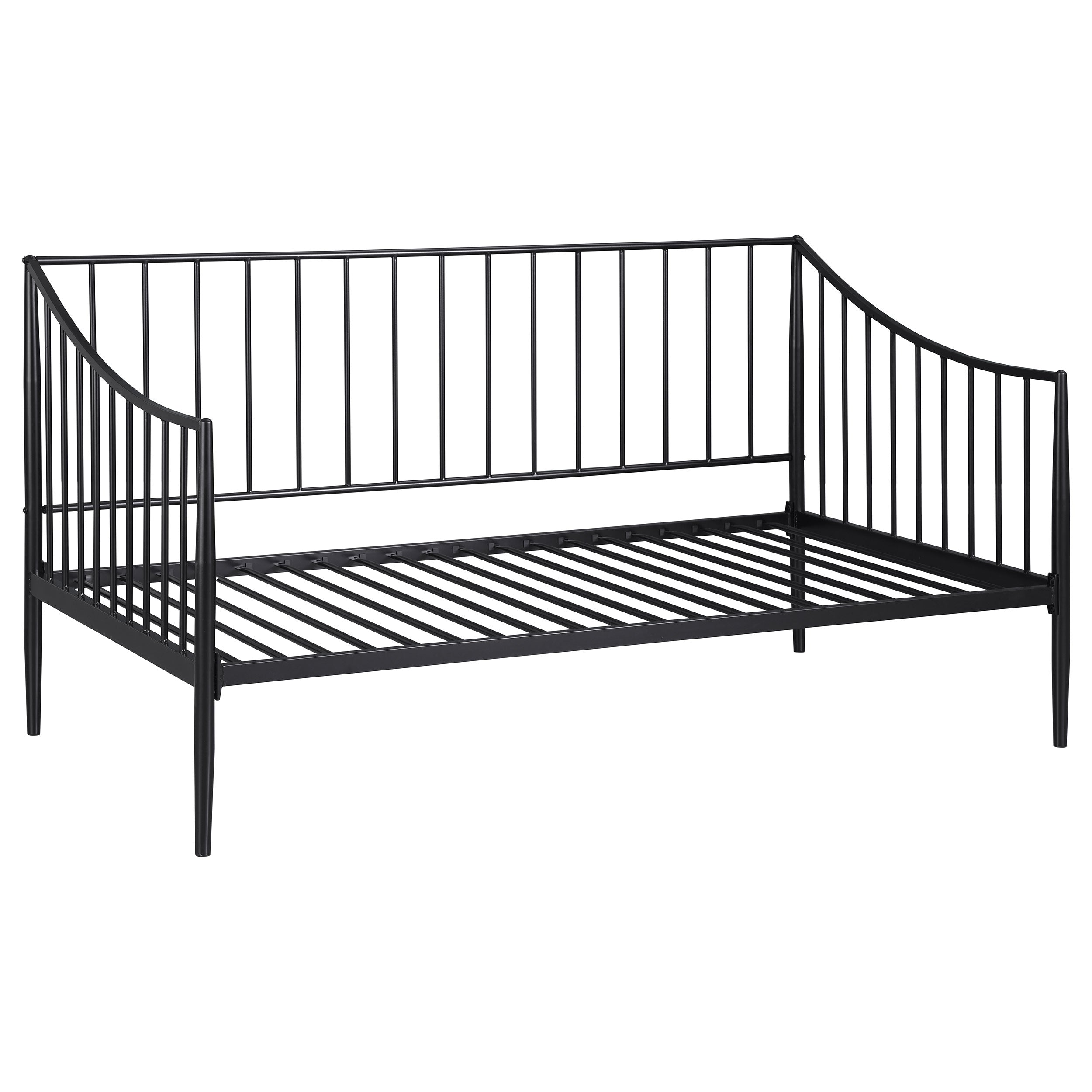 Dar Furniture - Coaster - Newbury Metal Twin Daybed Bed Frame Matte Black - 301056