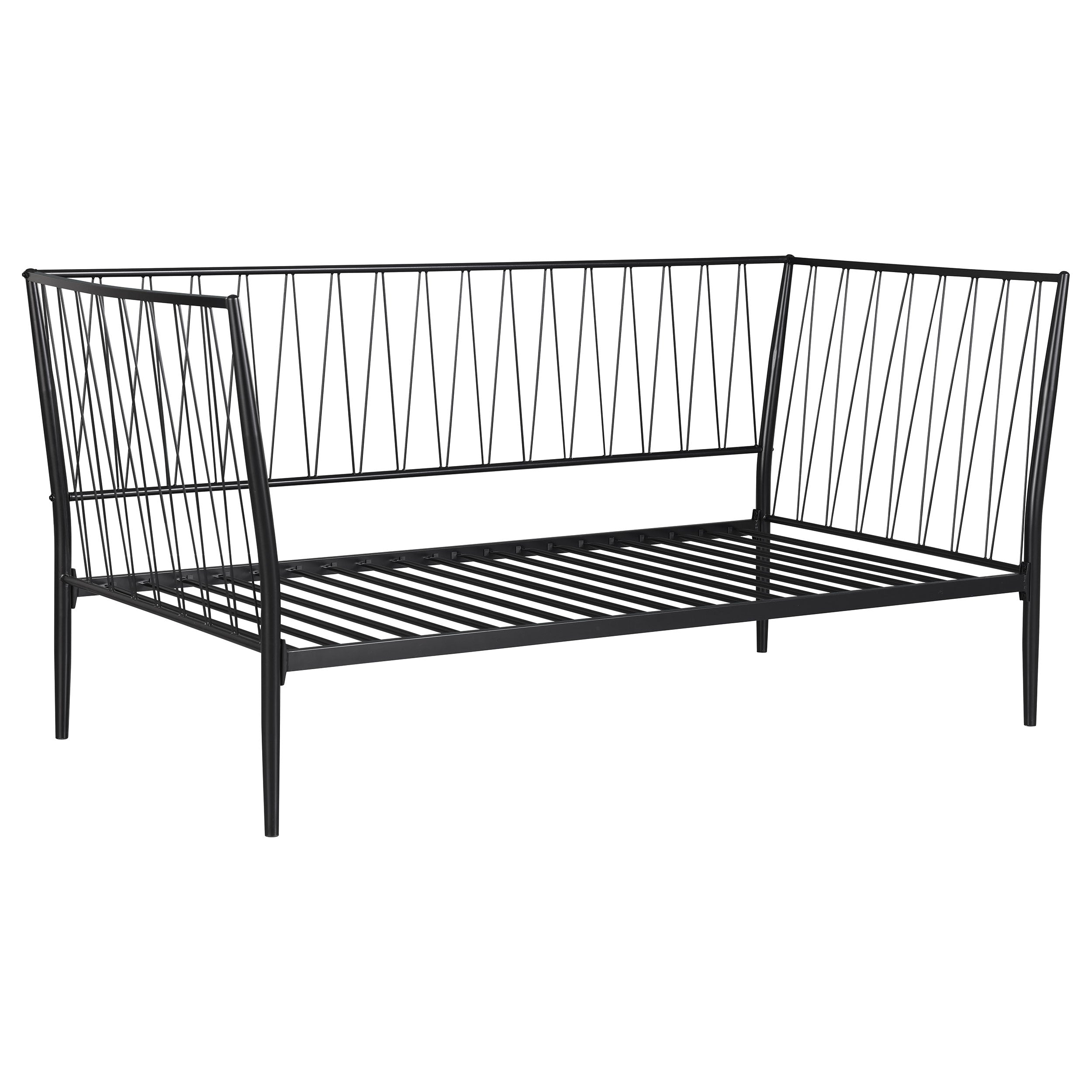 Dar Furniture - Coaster - Richland Metal Twin Daybed Bed Frame Matte Black - 301057