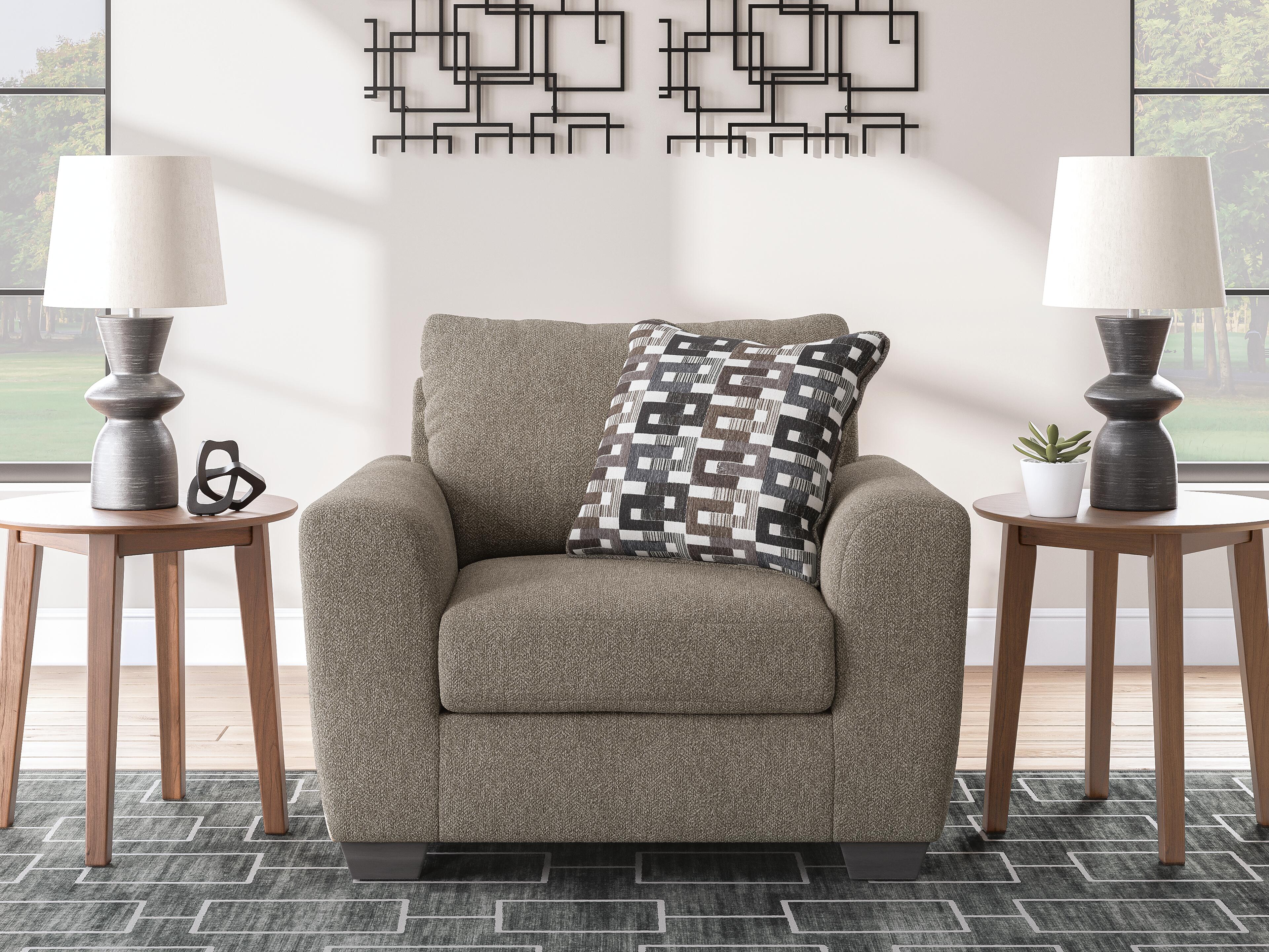 Dar Furniture - Ashley Furniture - Triston-Peaks Oversized Chair - Chair and a Half / Suede - 3020423