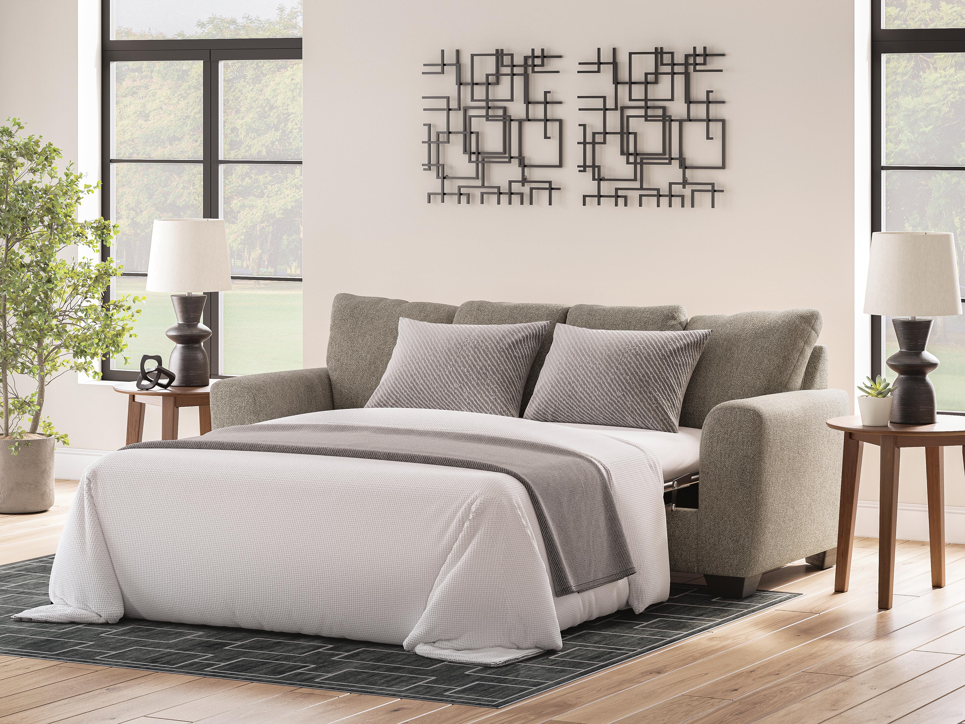 Dar Furniture - Ashley Furniture - Triston-Peaks Queen Sofa Sleeper - Queen Sofa Sleeper / Suede - 3020439