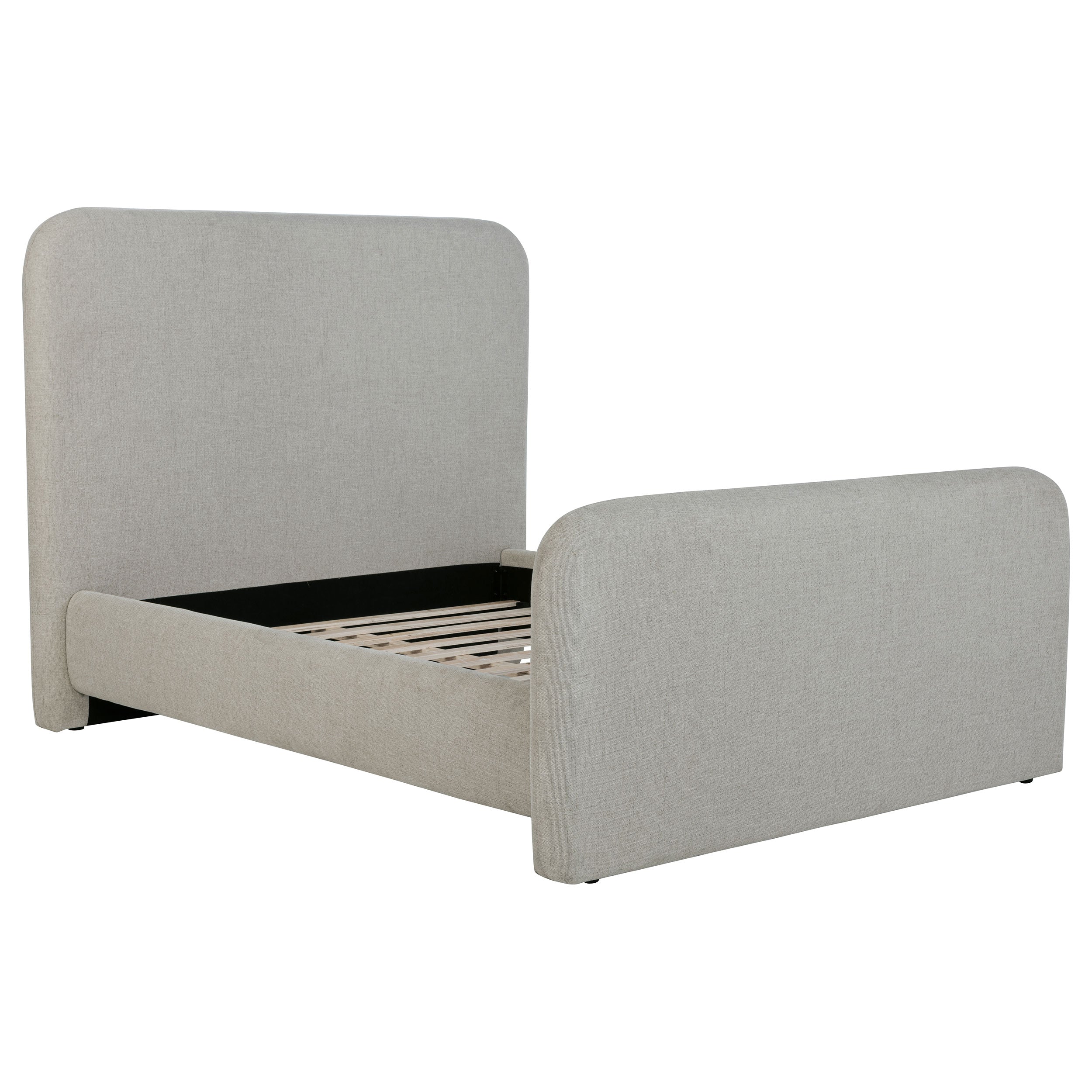 Dar Furniture - Coaster - Wren Upholstered Queen Panel Bed Grey - 302052Q