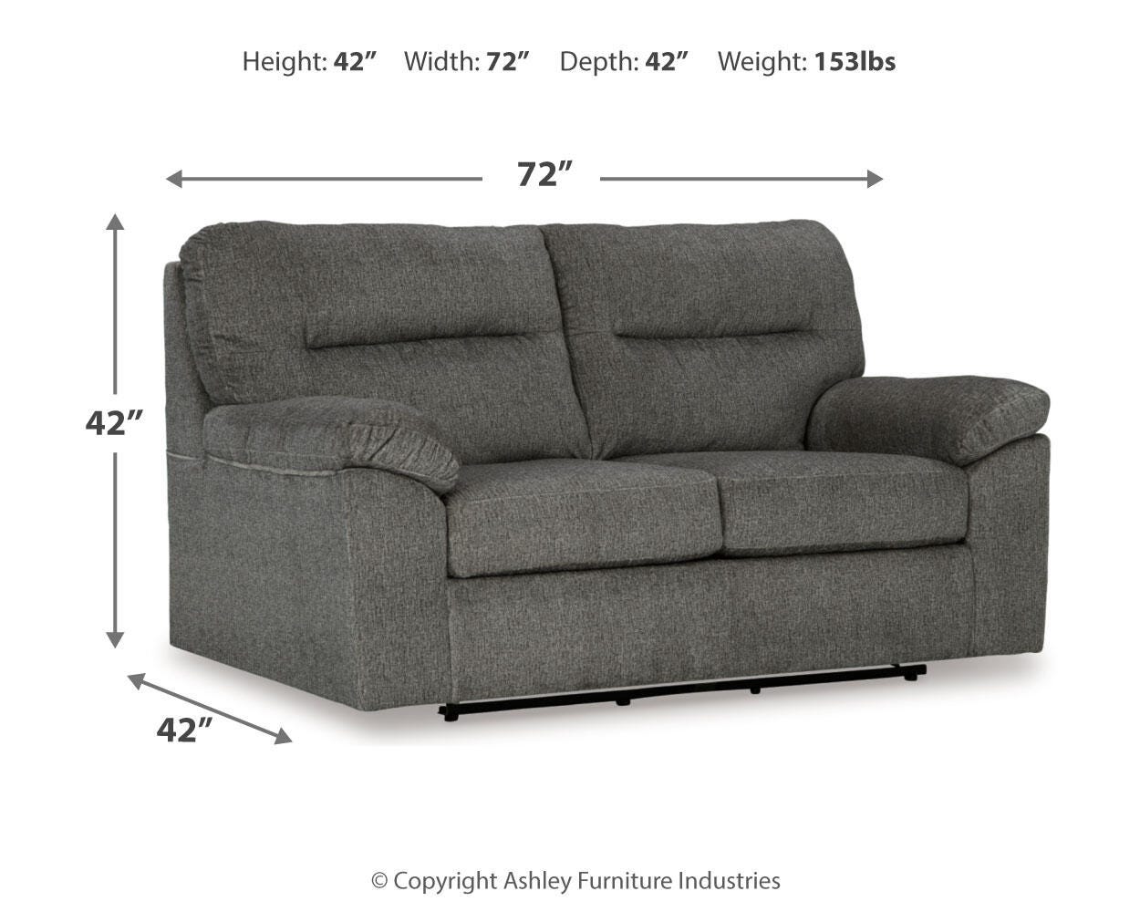 Bindura Glider Loveseat