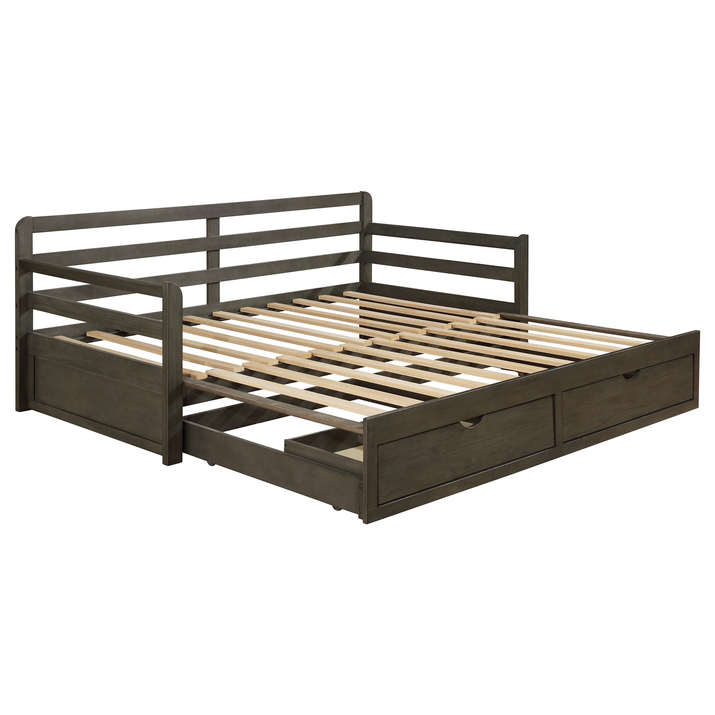 Dar Furniture - Coaster - Sorrento 2-drawer Twin XL Daybed with Extension Trundle Grey - 305706