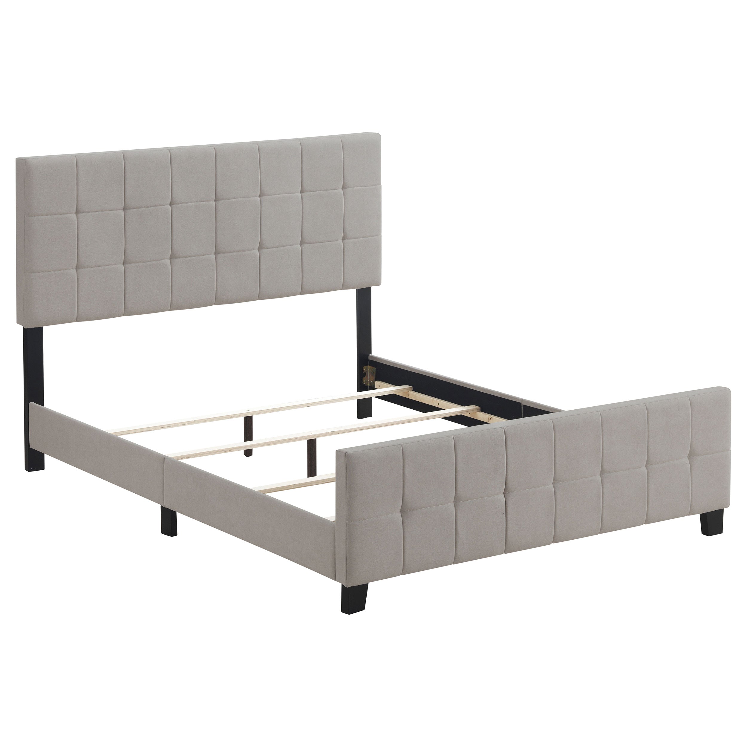 Dar Furniture - Coaster - Fairfield Upholstered Queen Panel Bed Beige - 305952Q