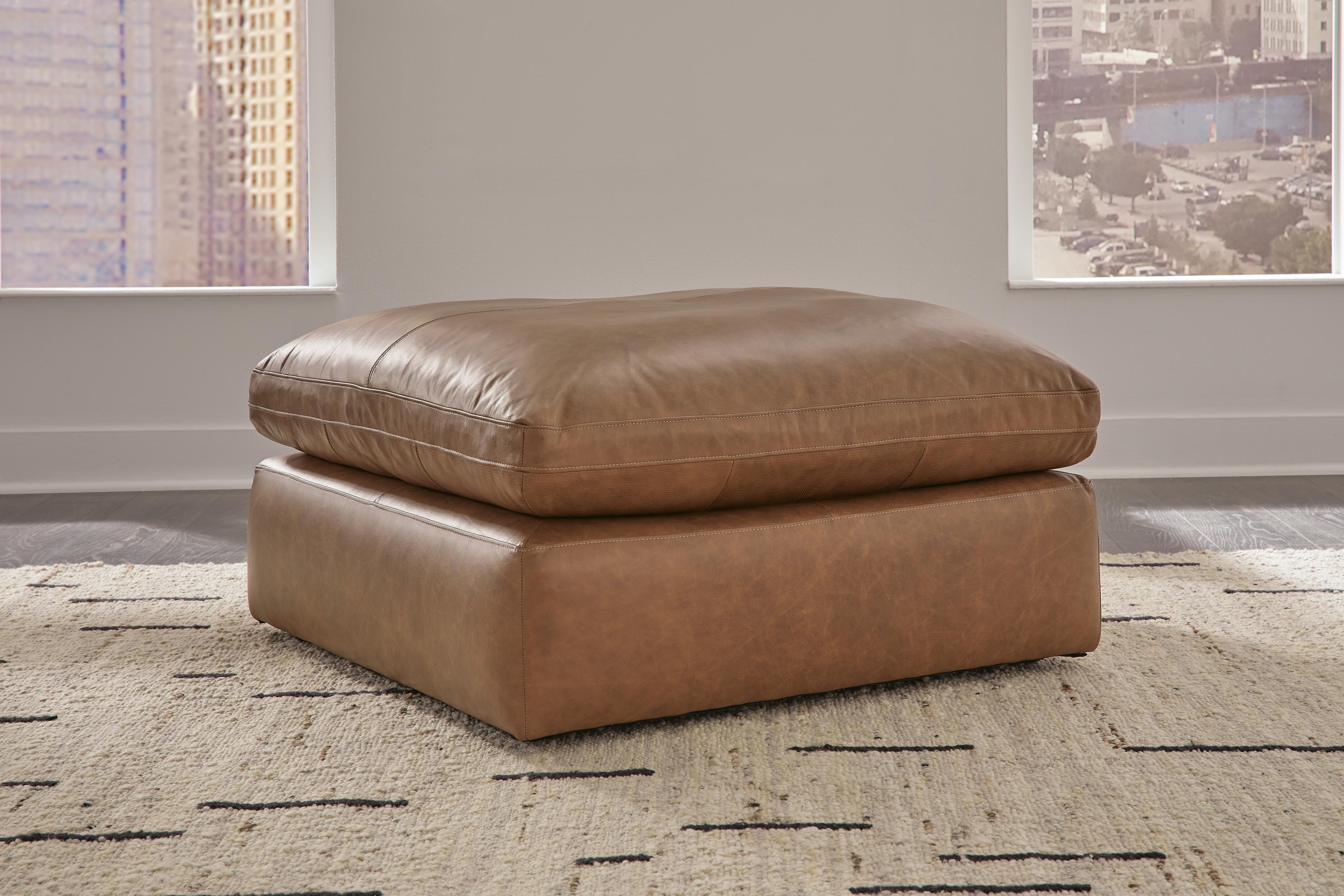 Dar Furniture - Ashley Furniture - Emilia Oversized Accent Ottoman - Oversized Accent Ottoman / Caramel - 3090108