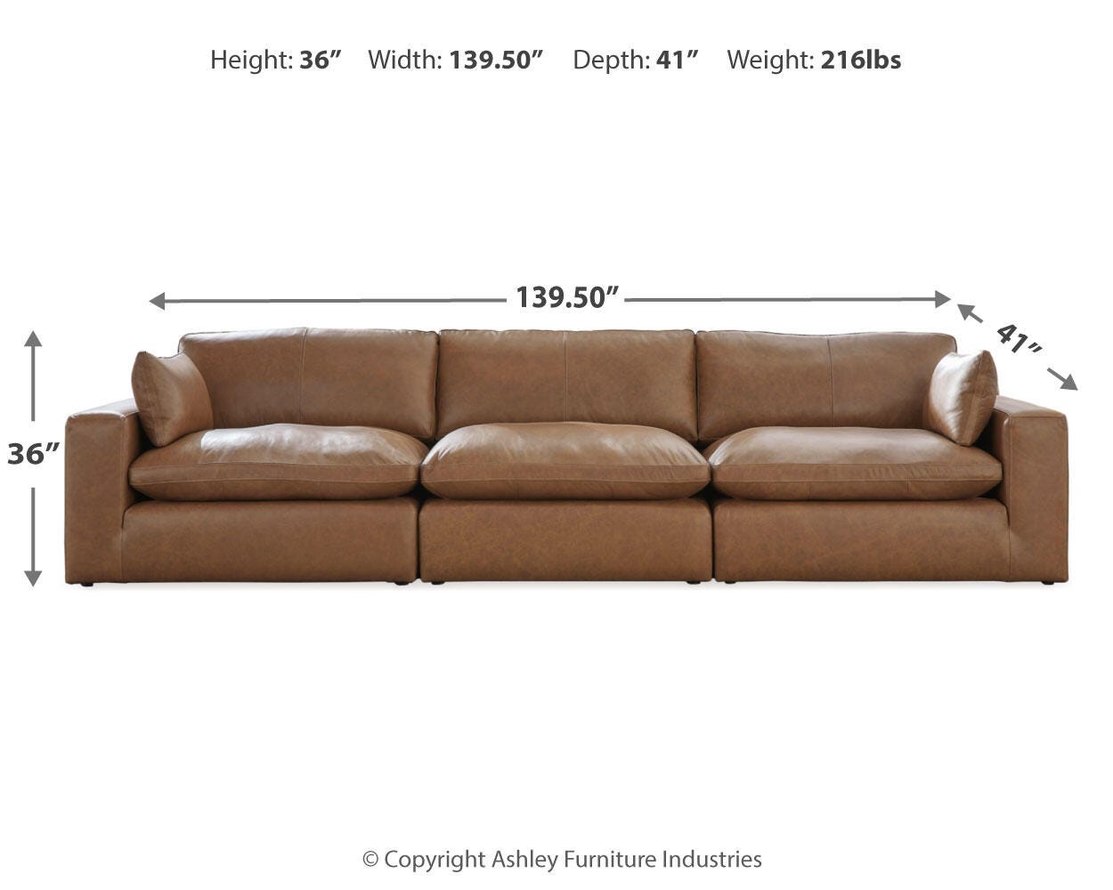 Emilia 3-Piece Sectional Sofa