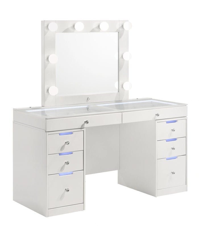 Luxo Vanity Pedestals White