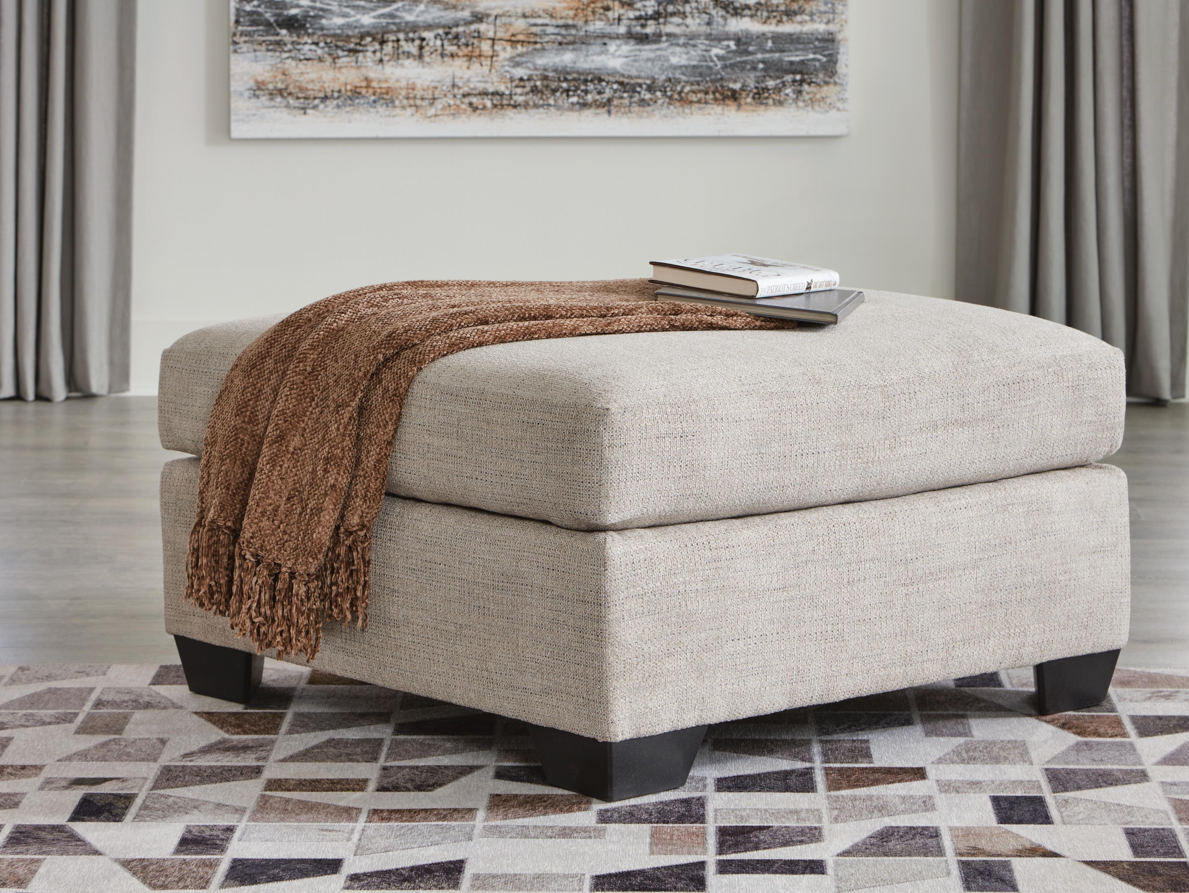 Dar Furniture - Ashley Furniture - Mahoney Oversized Accent Ottoman - Oversized Accent Ottoman / Pebble - 3100408
