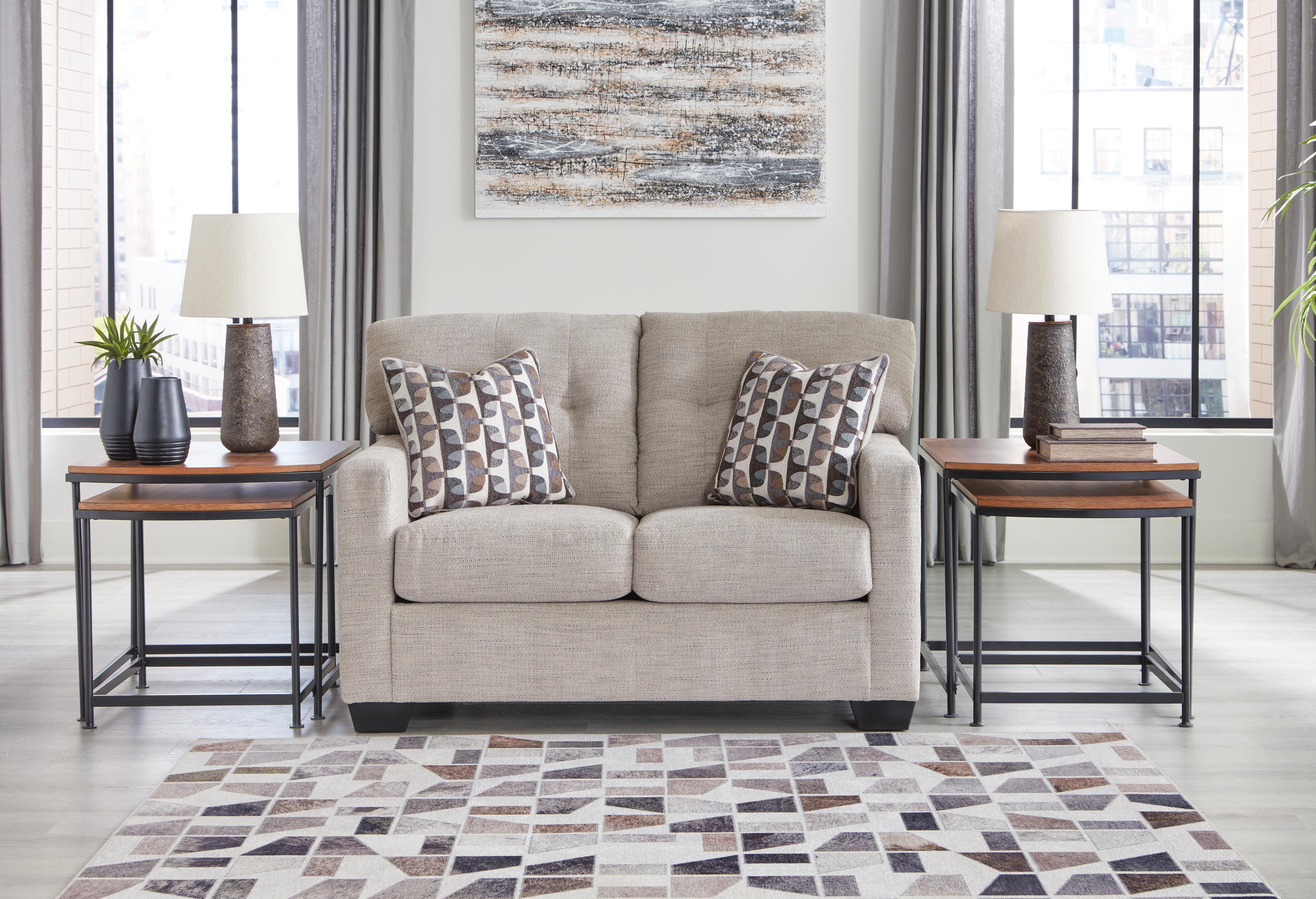 Dar Furniture - Ashley Furniture - Mahoney Loveseat - Loveseat / Pebble - 3100435