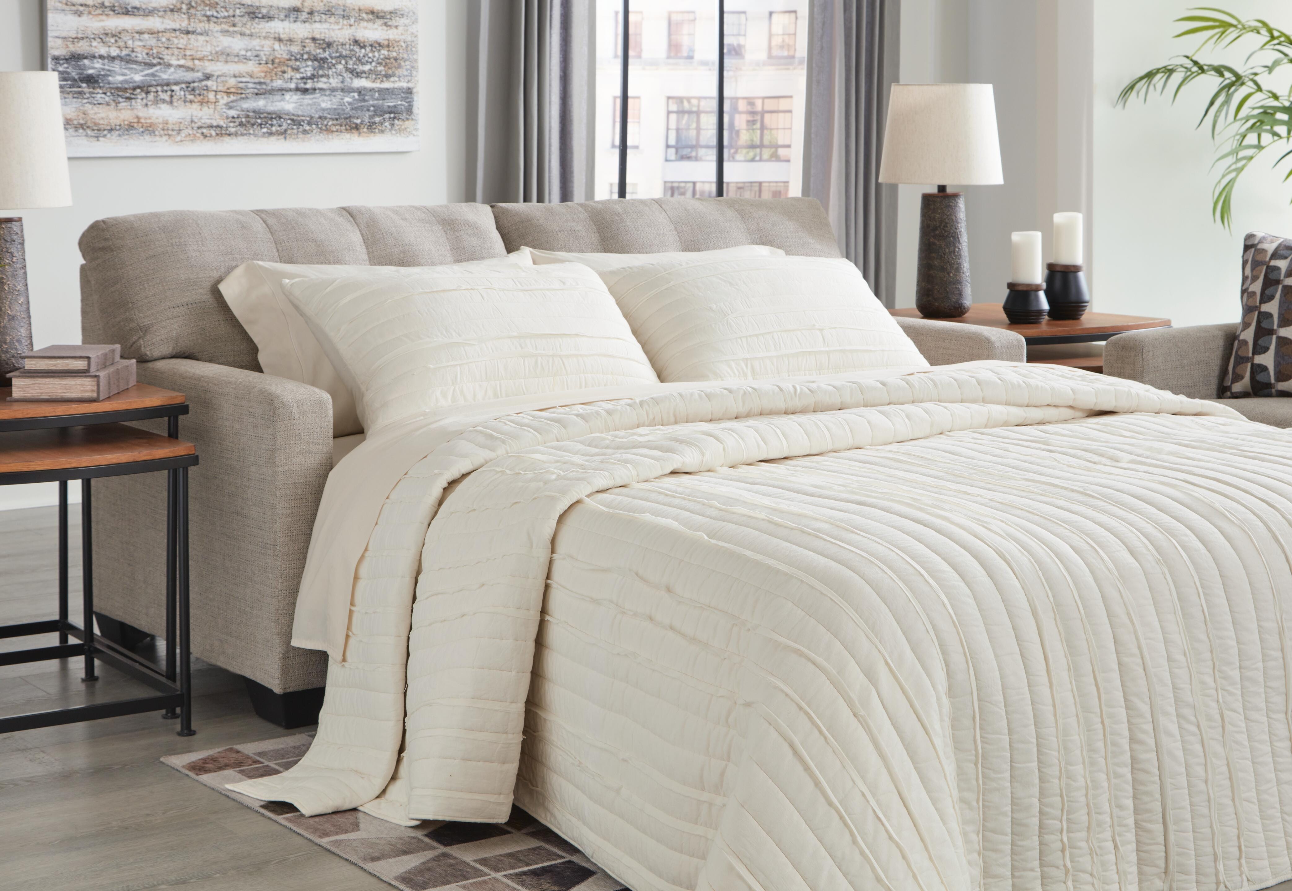 Dar Furniture - Ashley Furniture - Mahoney Full Sofa Sleeper - Full Sofa Sleeper / Pebble - 3100436