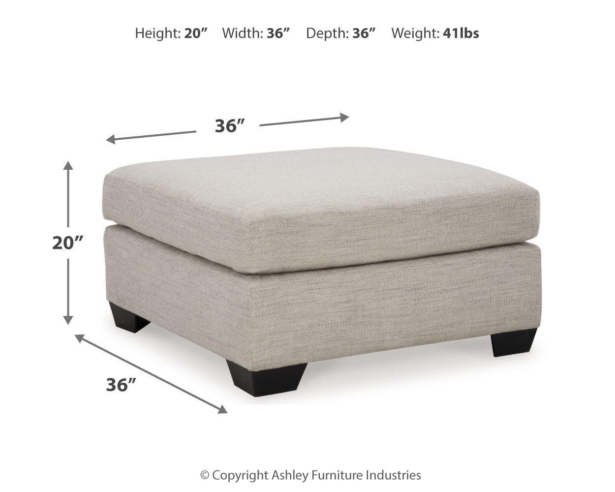 Mahoney Oversized Accent Ottoman