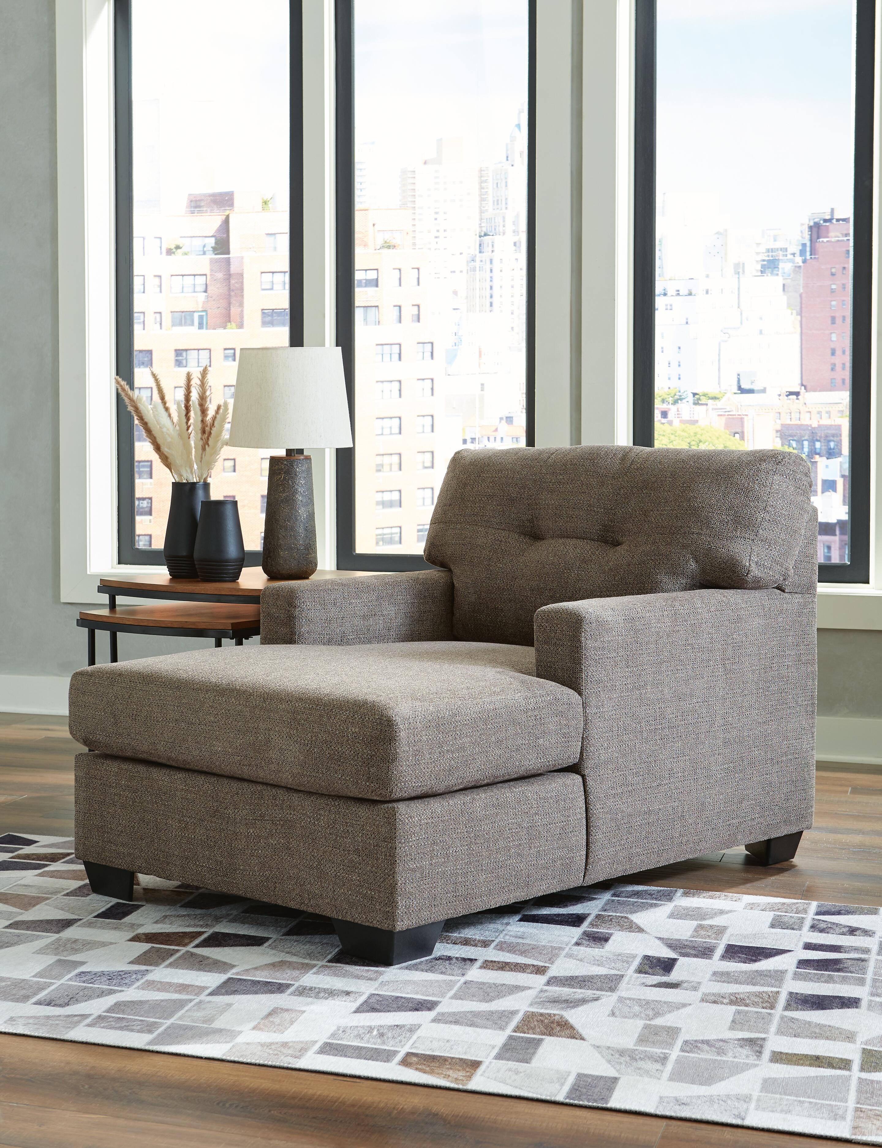 Dar Furniture - Ashley Furniture - Mahoney Chaise - Chaise / Chocolate - 3100515
