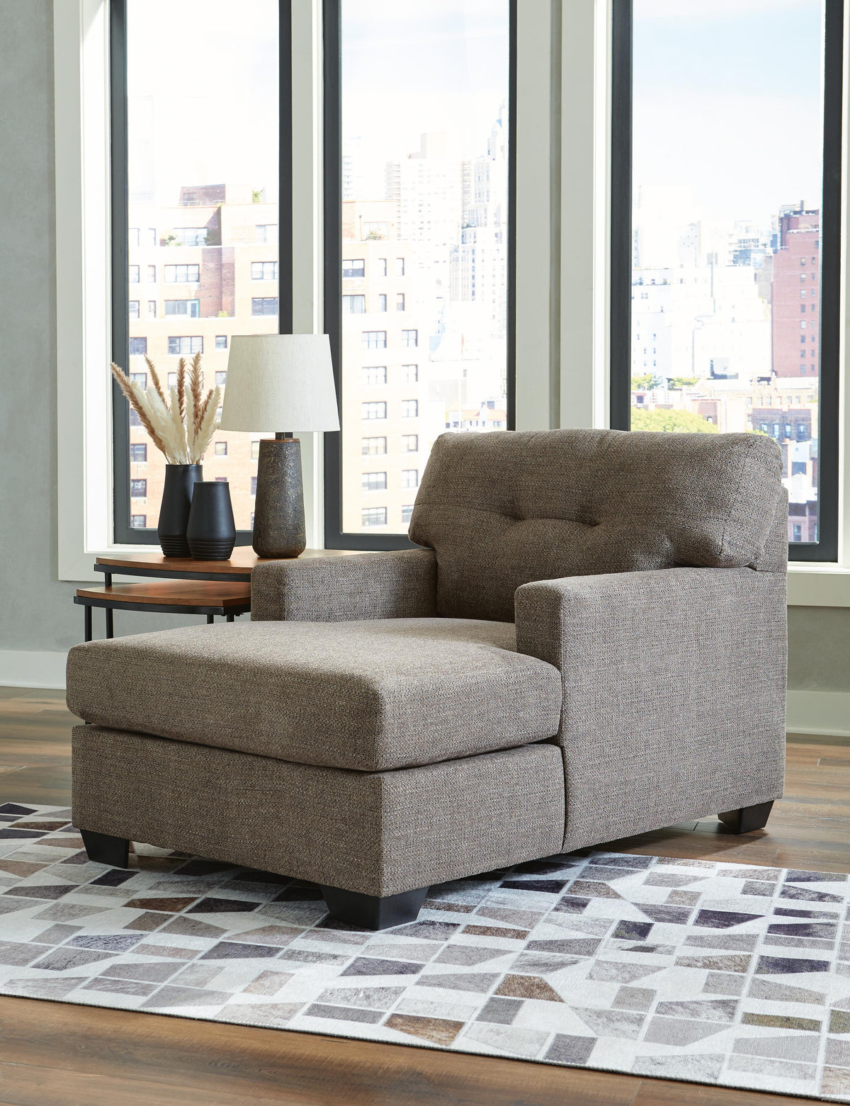 Dar Furniture - Ashley Furniture - Mahoney Chaise - Chaise / Chocolate - 3100515