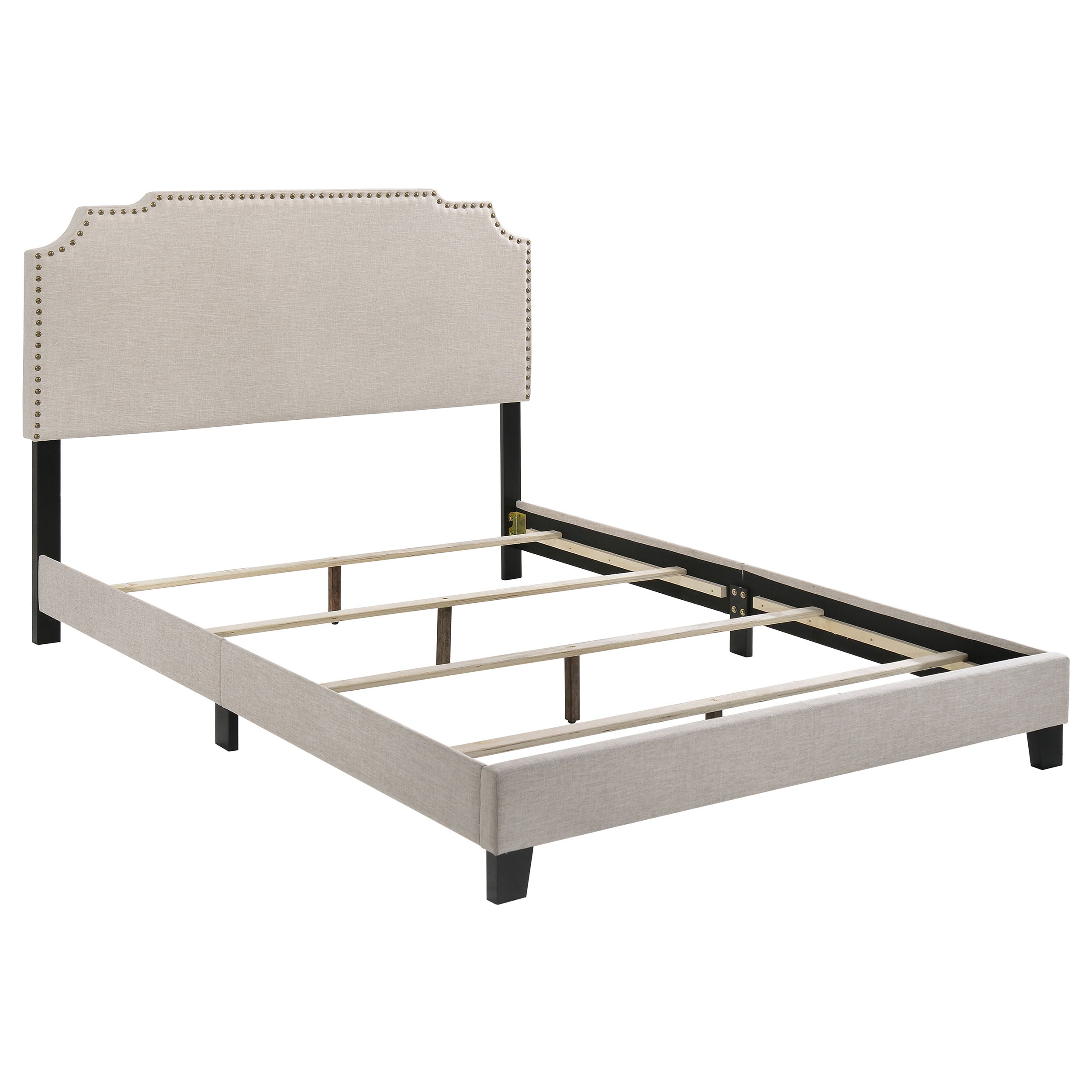 Dar Furniture - Coaster - Tamarac Upholstered Eastern King Panel Bed Beige - 310061KE