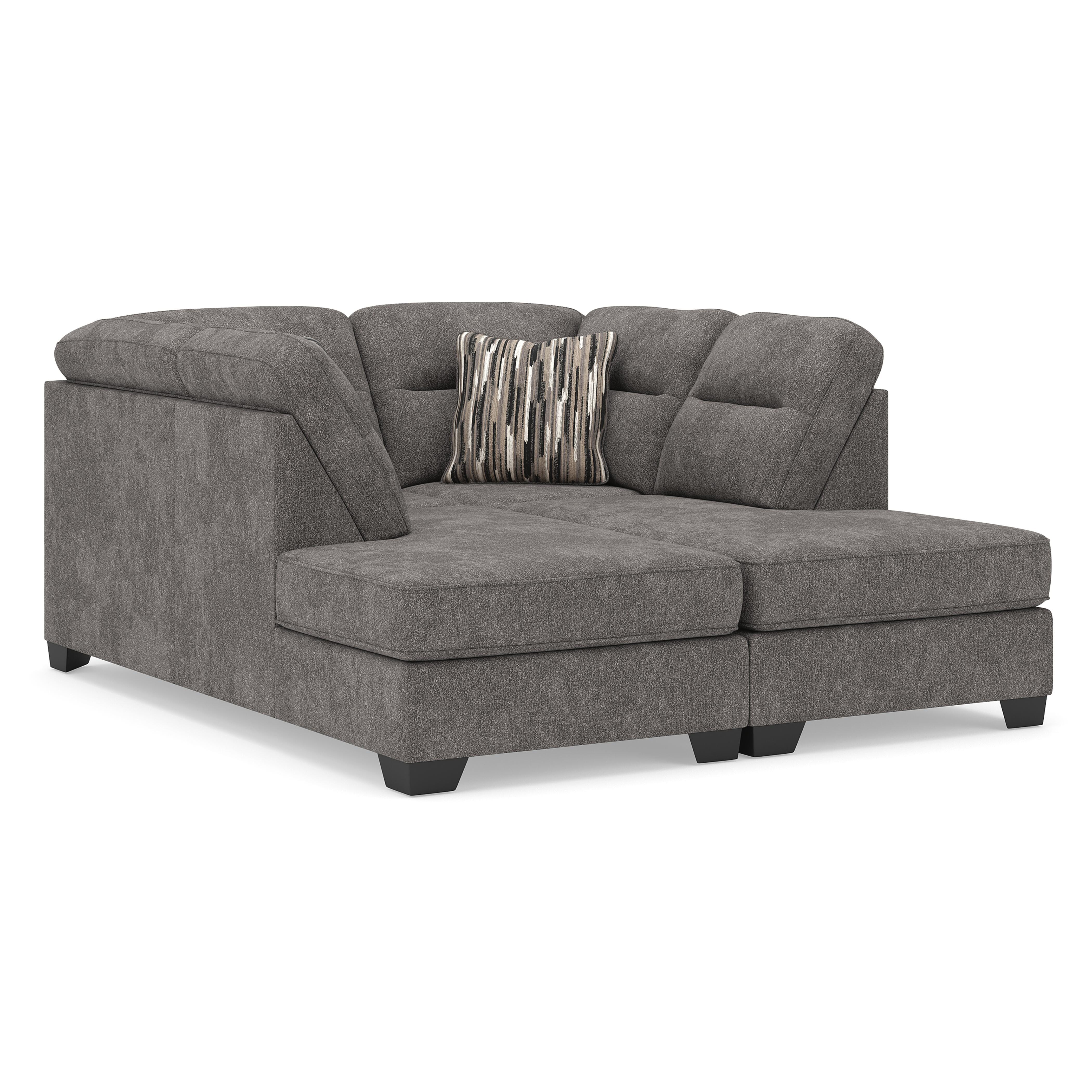 Dar Furniture - Ashley Furniture - Olten 2-Piece Super Chaise - RAF 2-Piece Super Chaise / Graphite - 31305S3