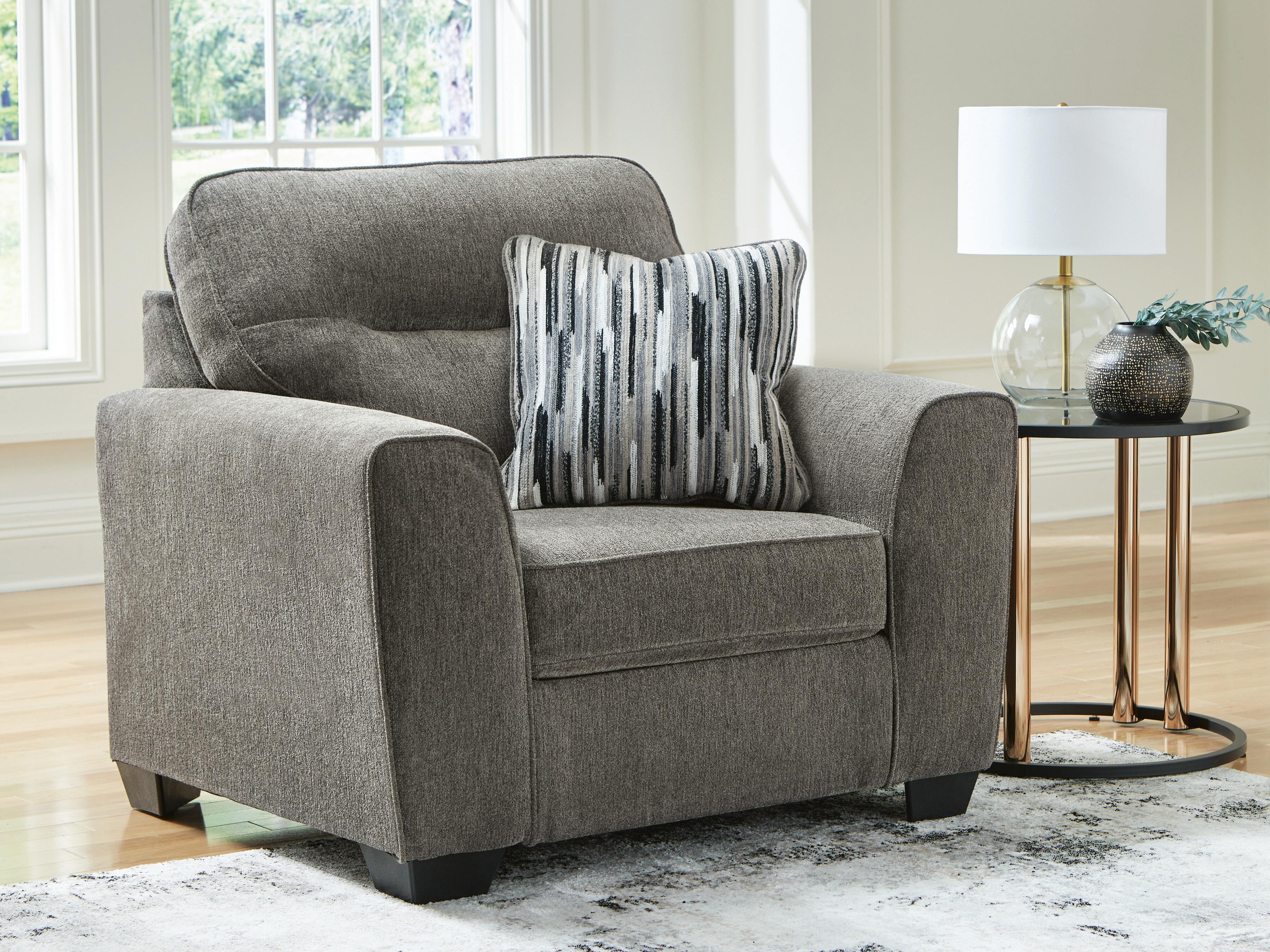 Dar Furniture - Ashley Furniture - Olten Oversized Chair - Chair and a Half / Graphite - 3130523