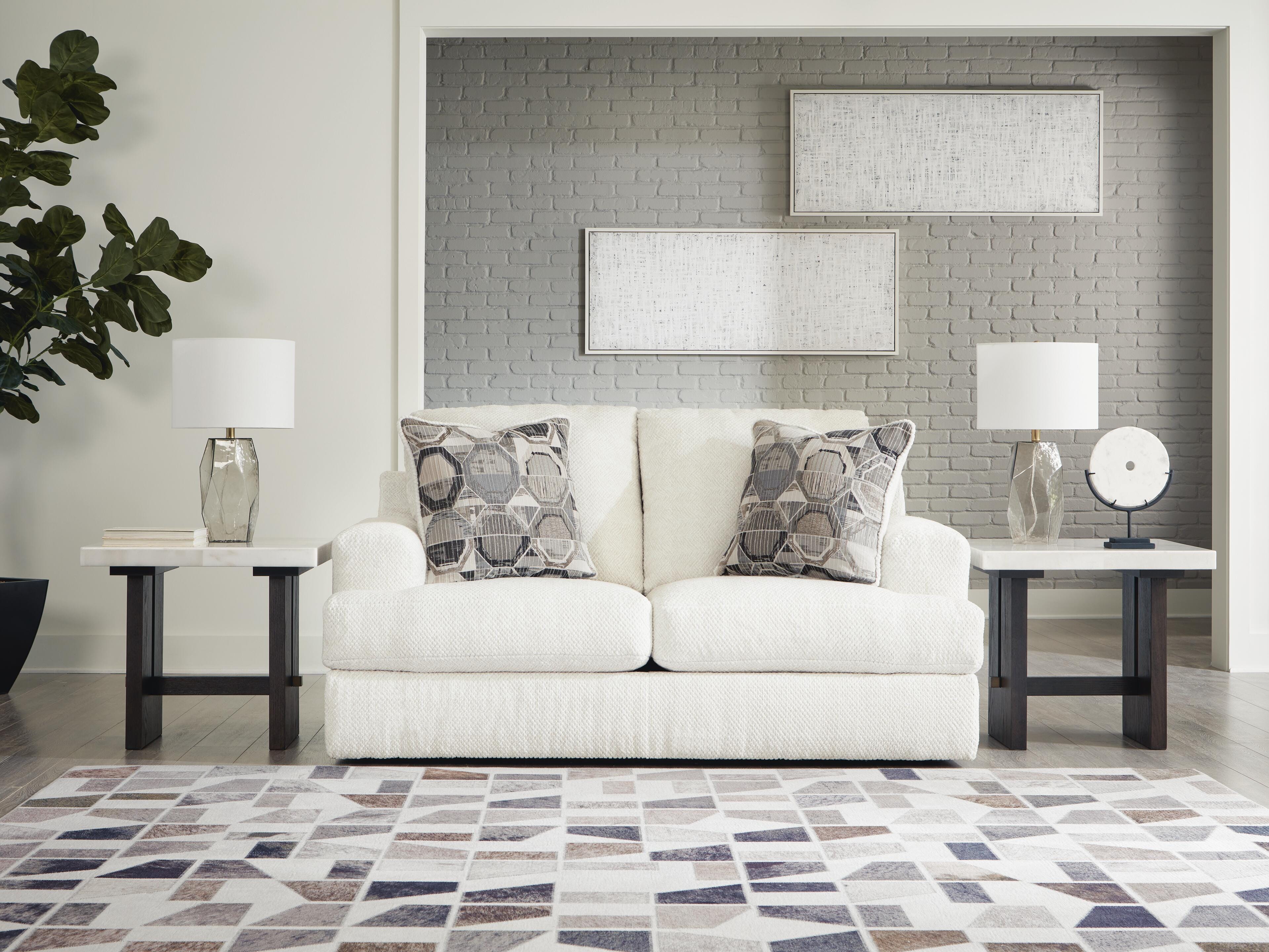 Dar Furniture - Ashley Furniture - Karinne Loveseat - Loveseat / Linen - 3140335