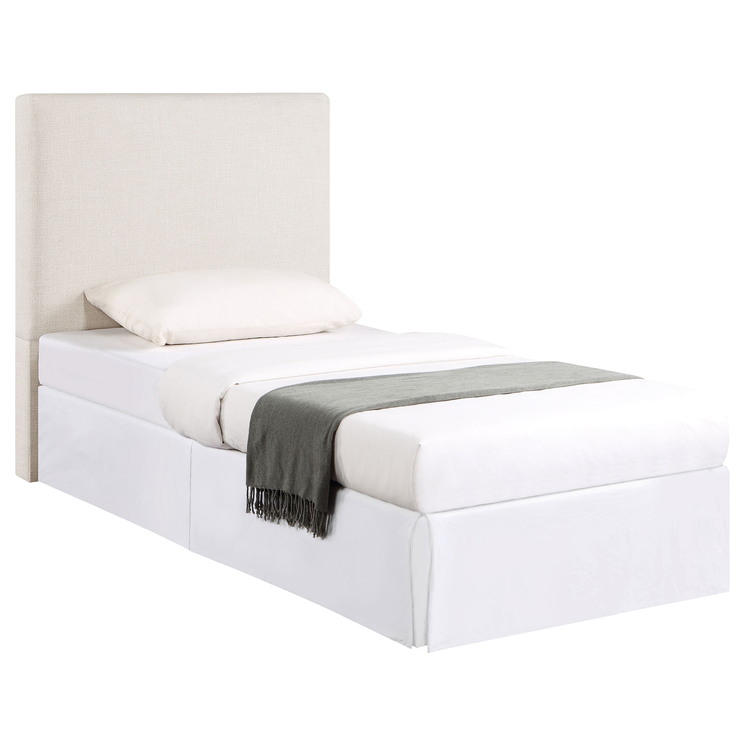 Dar Furniture - Coaster - Pirro Upholstered Twin Panel Headboard Sand - 315980T