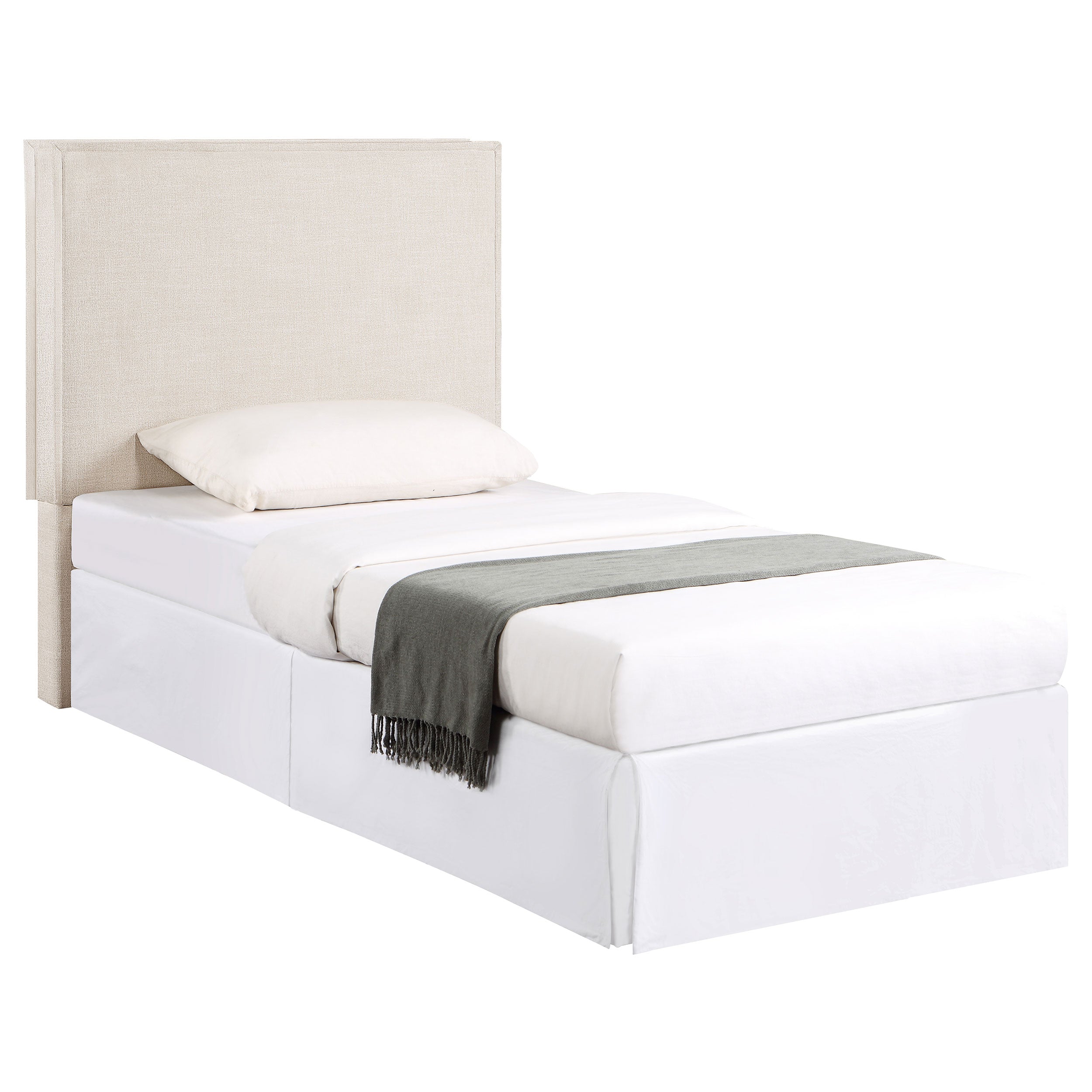 Dar Furniture - Coaster - Izzy Upholstered Twin Panel Headboard Sand - 315985T