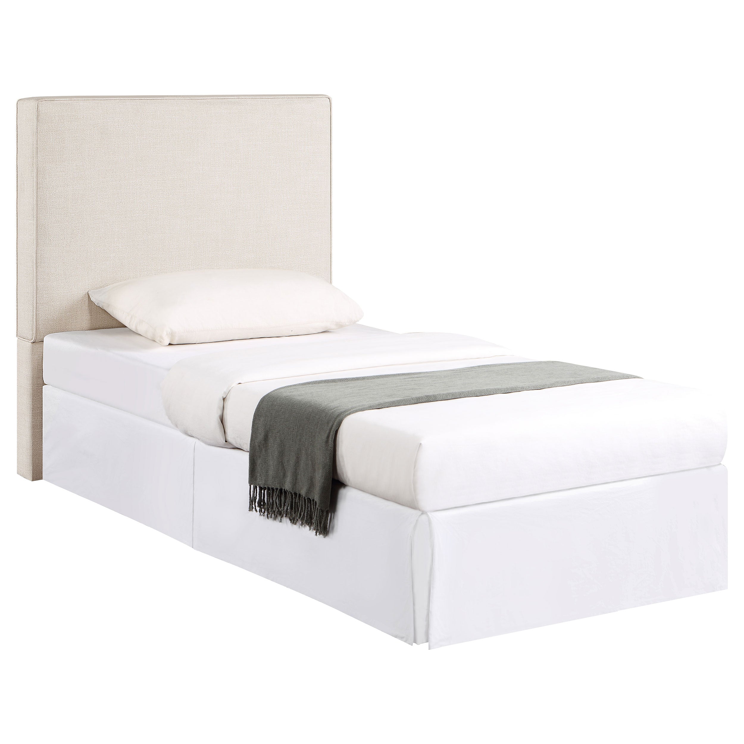 Dar Furniture - Coaster - Kosmo Upholstered Twin Panel Headboard Sand - 315993T
