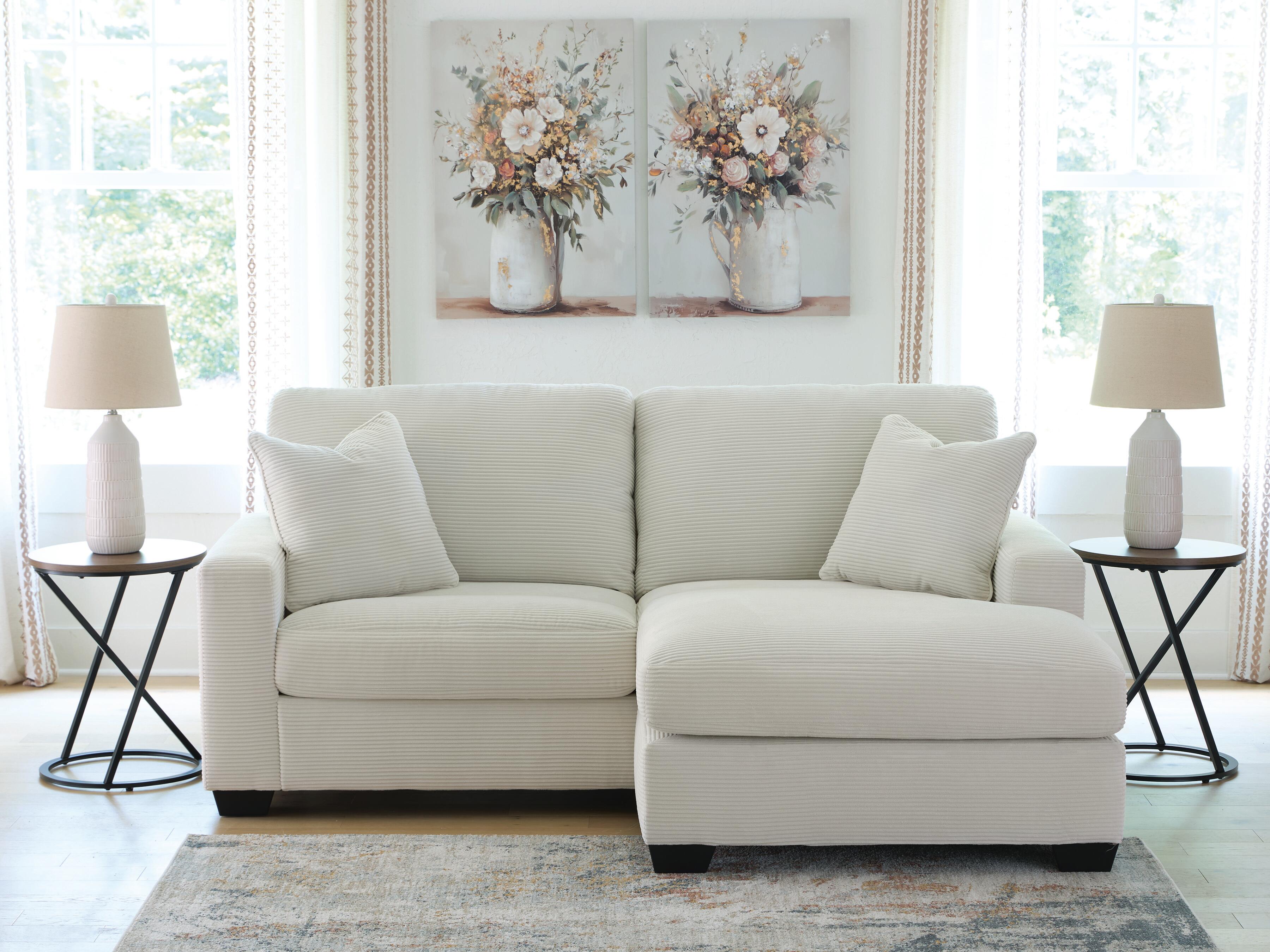 Dar Furniture - Ashley Furniture - Greenbriar Sofa Chaise - Sofa Chaise / Ivory - PC3200618