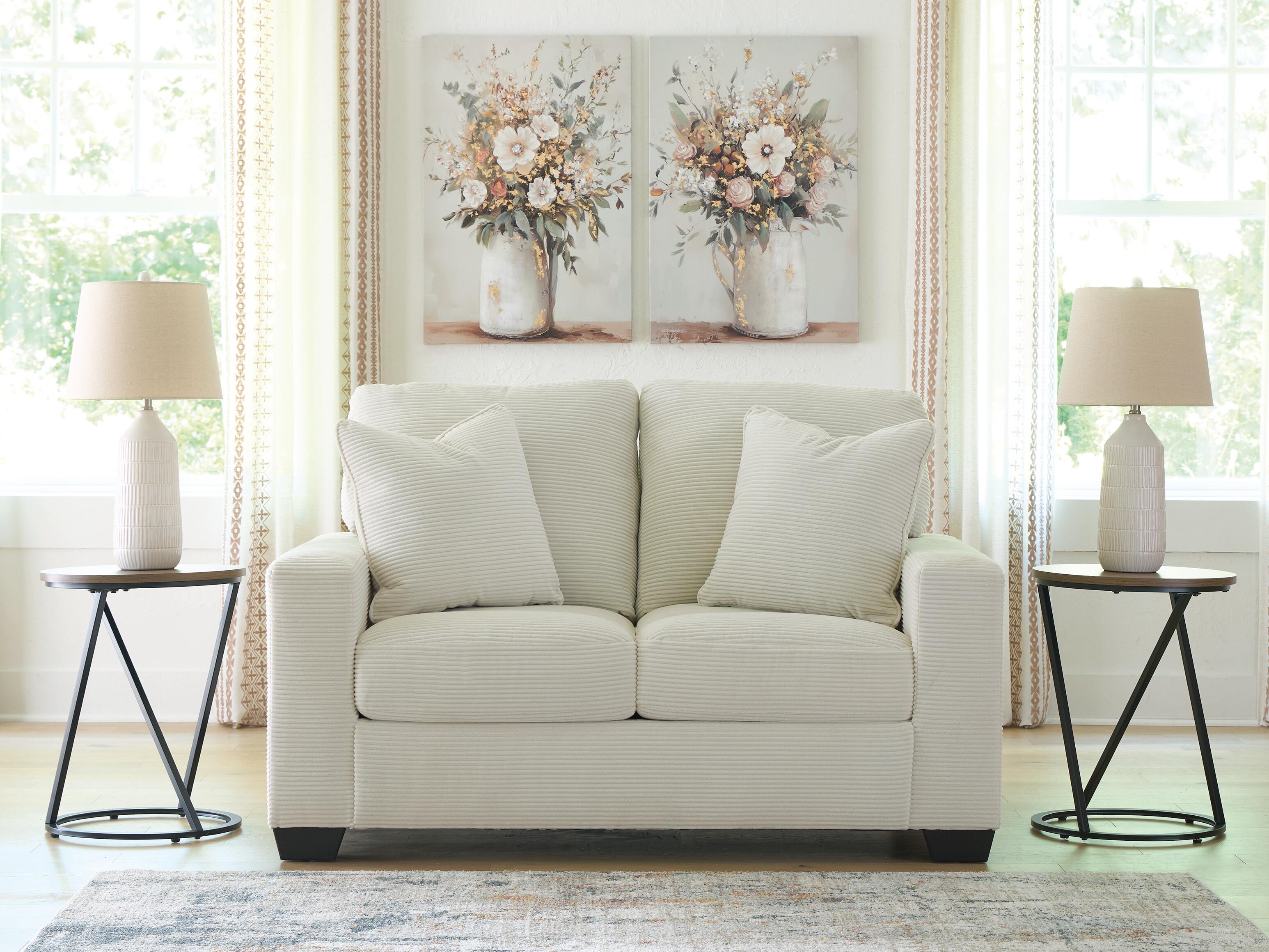 Dar Furniture - Ashley Furniture - Greenbriar Loveseat - Loveseat / Ivory - PC3200635