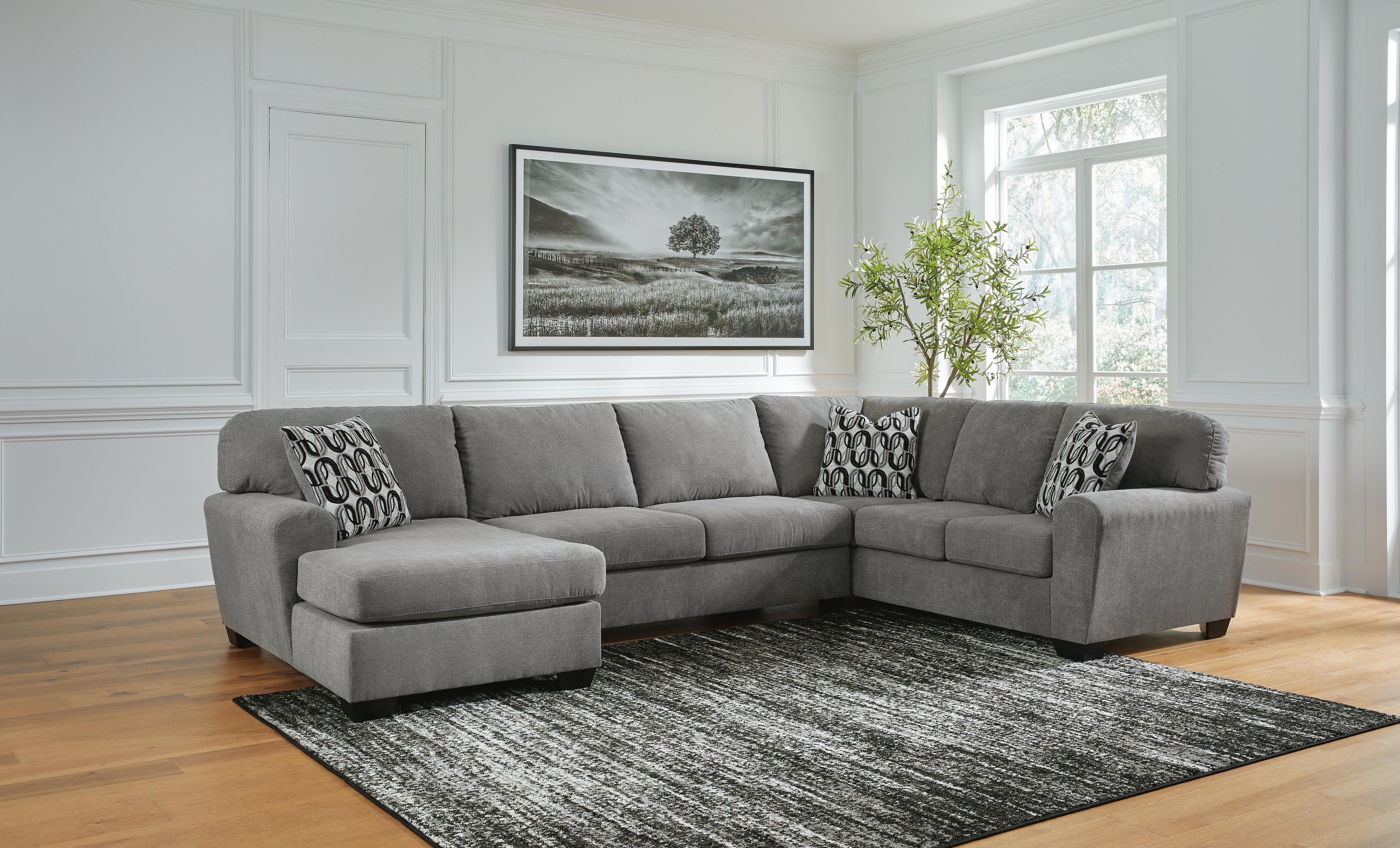 Dar Furniture - Ashley Furniture - Birkdale Court 3-Piece Sectional with Chaise - RAF 3-Piece Sectional with Chaise / Gray - 32402S1