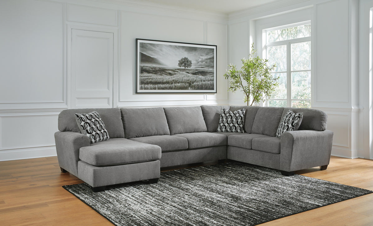 Dar Furniture - Ashley Furniture - Birkdale Court 3-Piece Sectional with Chaise - RAF 3-Piece Sectional with Chaise / Gray - 32402S1