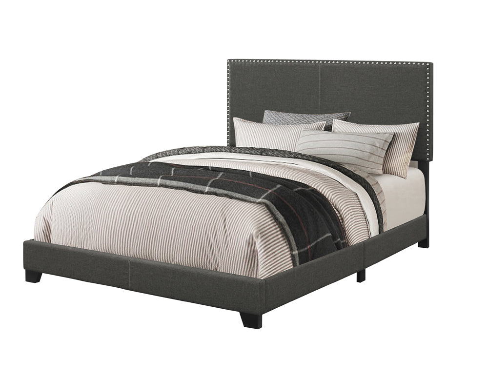 Dar Furniture - Coaster - Boyd Upholstered Full Panel Bed Charcoal - 350061F