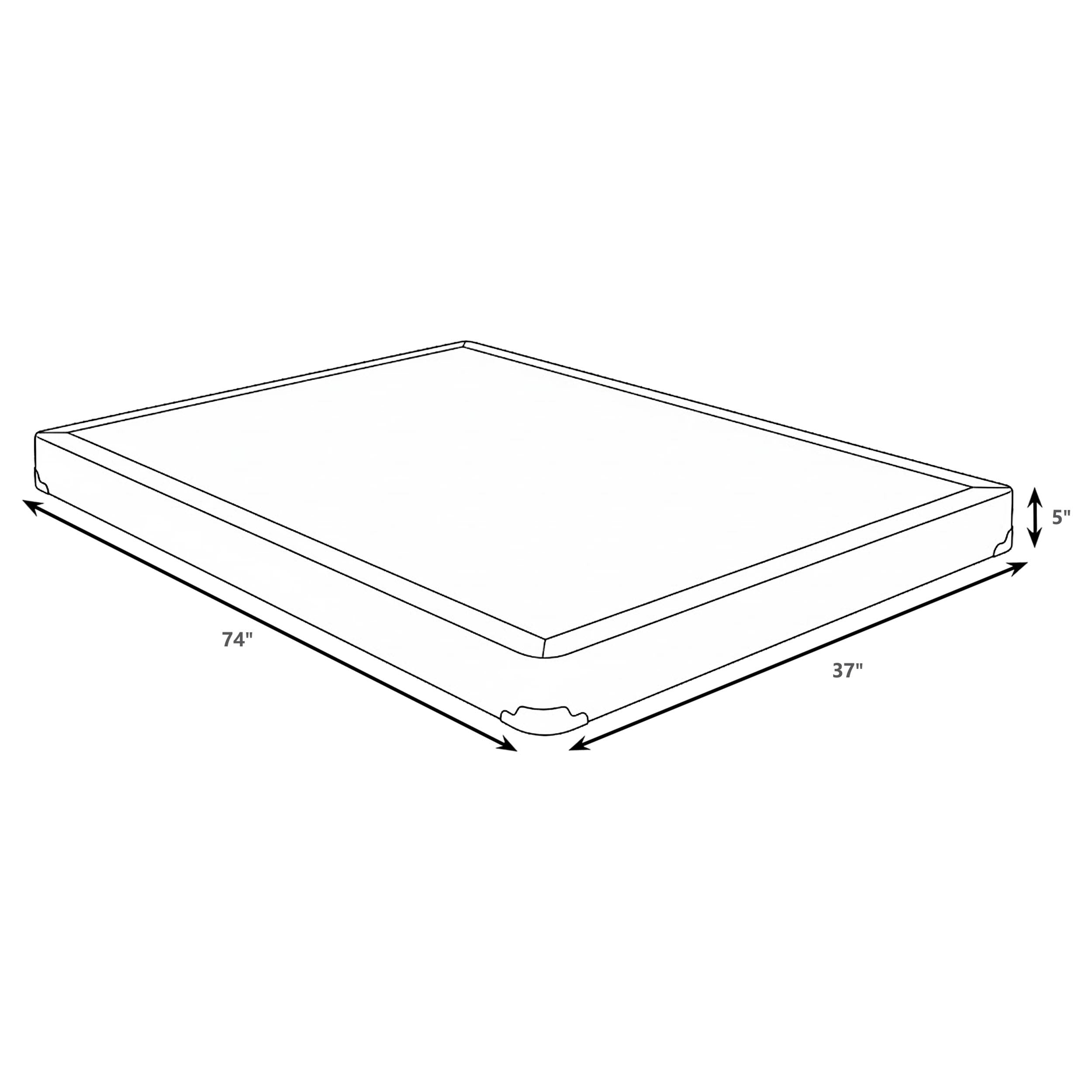 Mercer 5-inch Twin Low Profile Box Spring Foundation