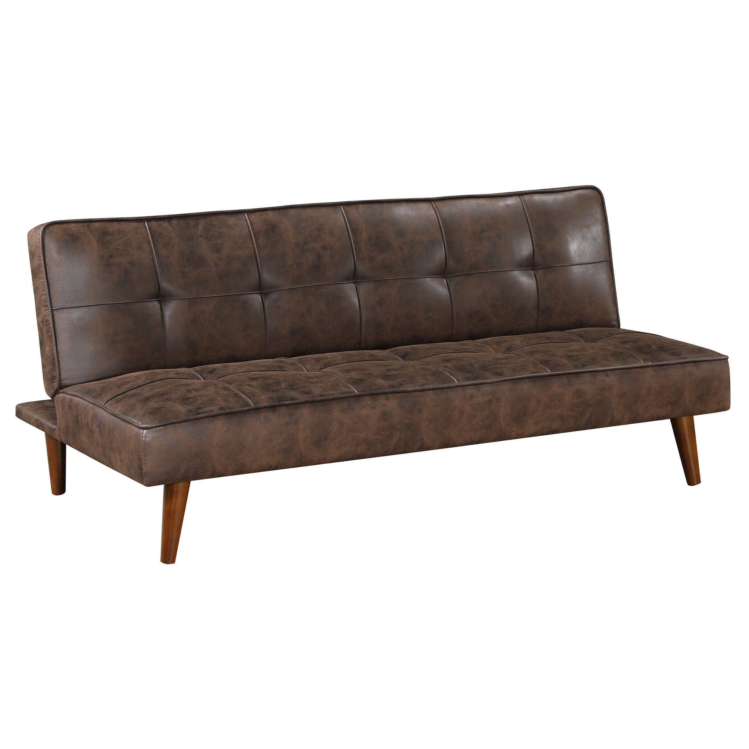 Dar Furniture - Coaster - Jenson Upholstered Tufted Convertible Sofa Bed Dark Coffee - 360237