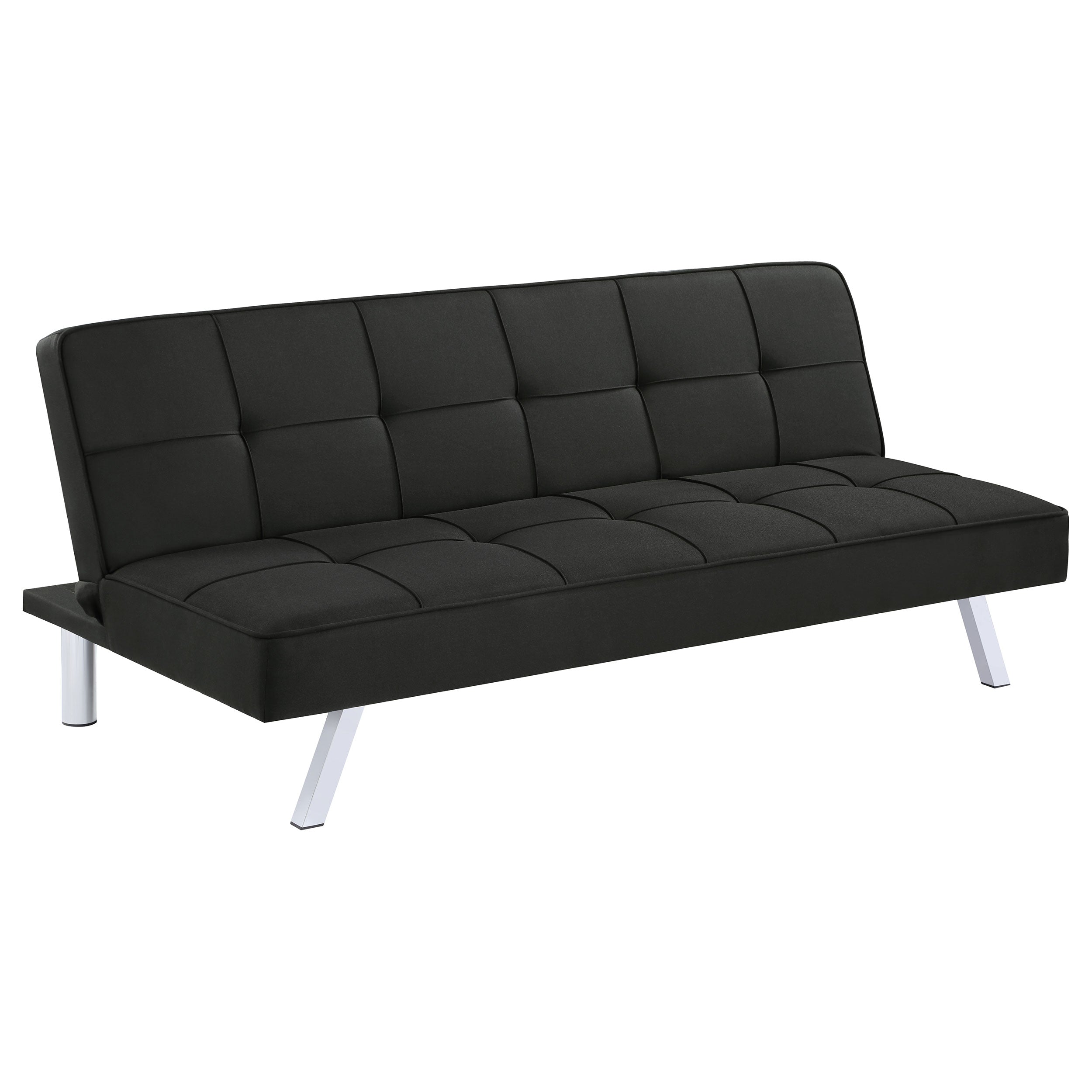 Dar Furniture - Coaster - Joel Upholstered Tufted Convertible Sofa Bed Black - 360281