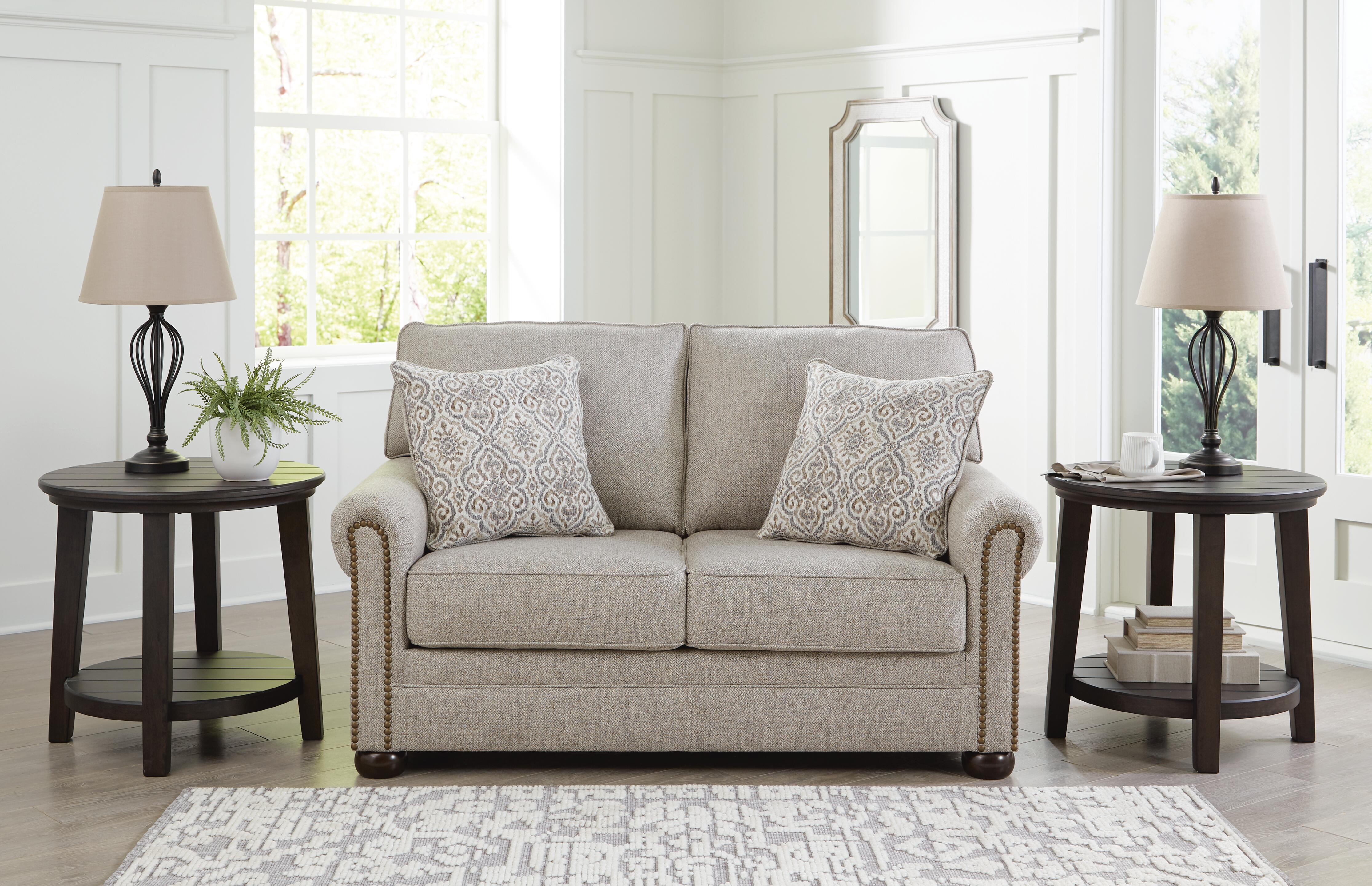 Dar Furniture - Ashley Furniture - Gaelon Loveseat - Loveseat / Dune - 3730735