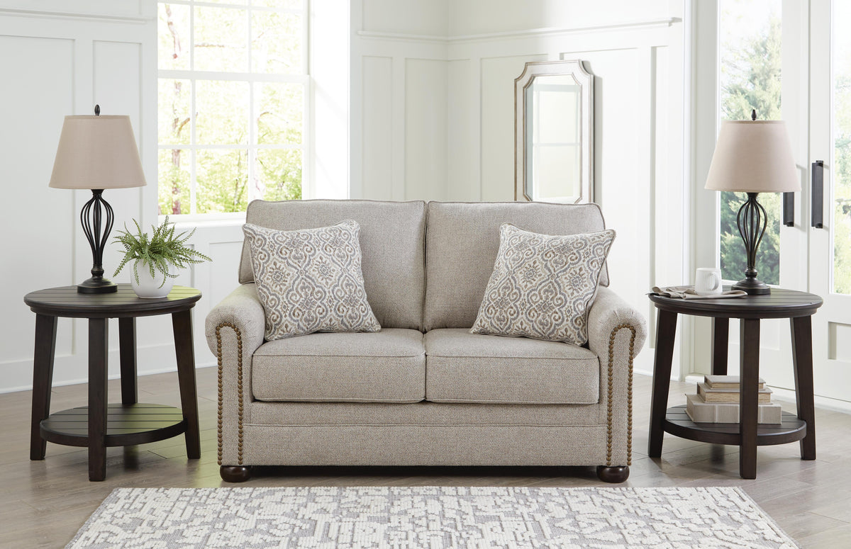 Dar Furniture - Ashley Furniture - Gaelon Loveseat - Loveseat / Dune - 3730735