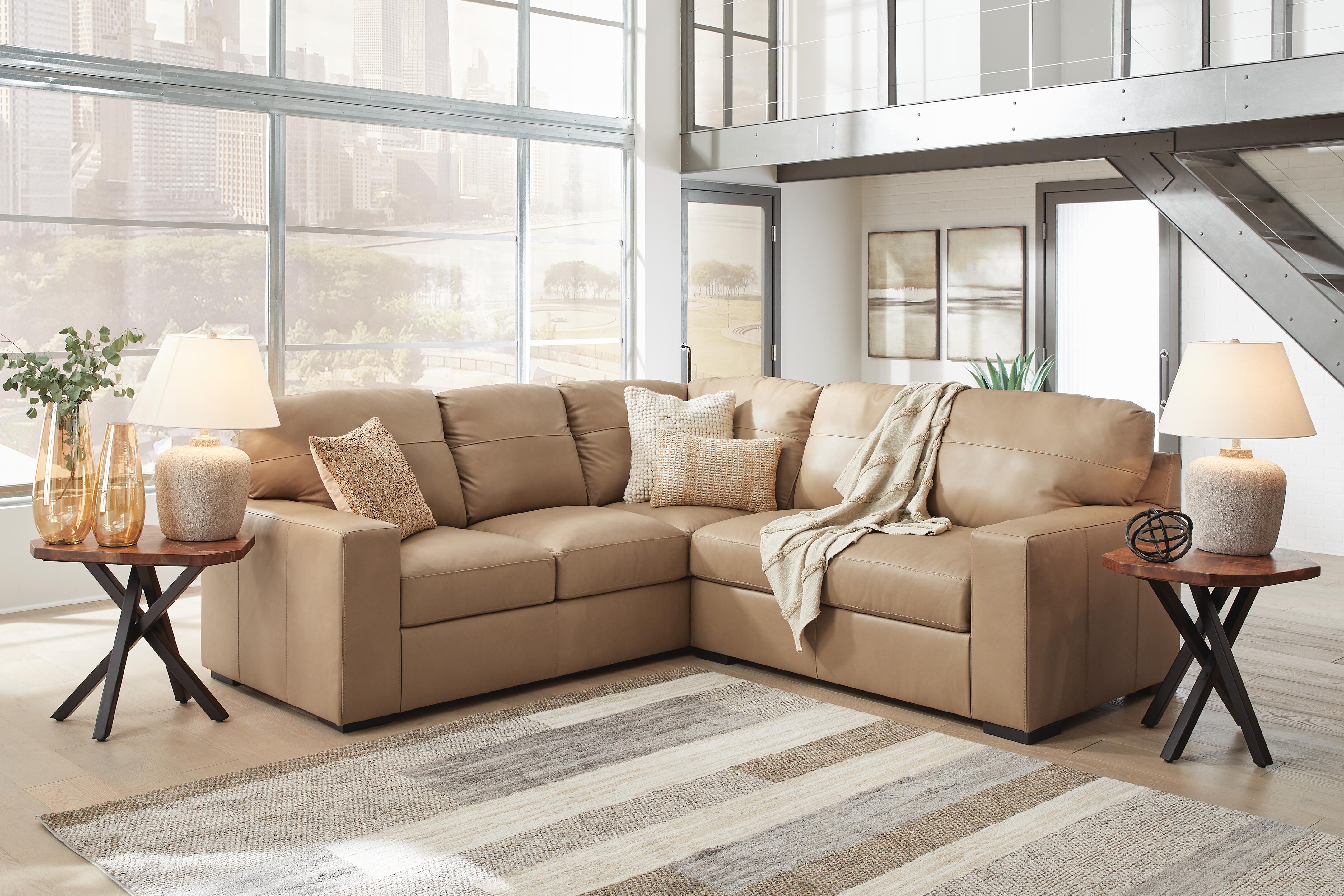 Dar Furniture - Ashley Furniture - Bandon 2-Piece Sectional - LAF 2-Piece Sectional / Toffee - 38006S1