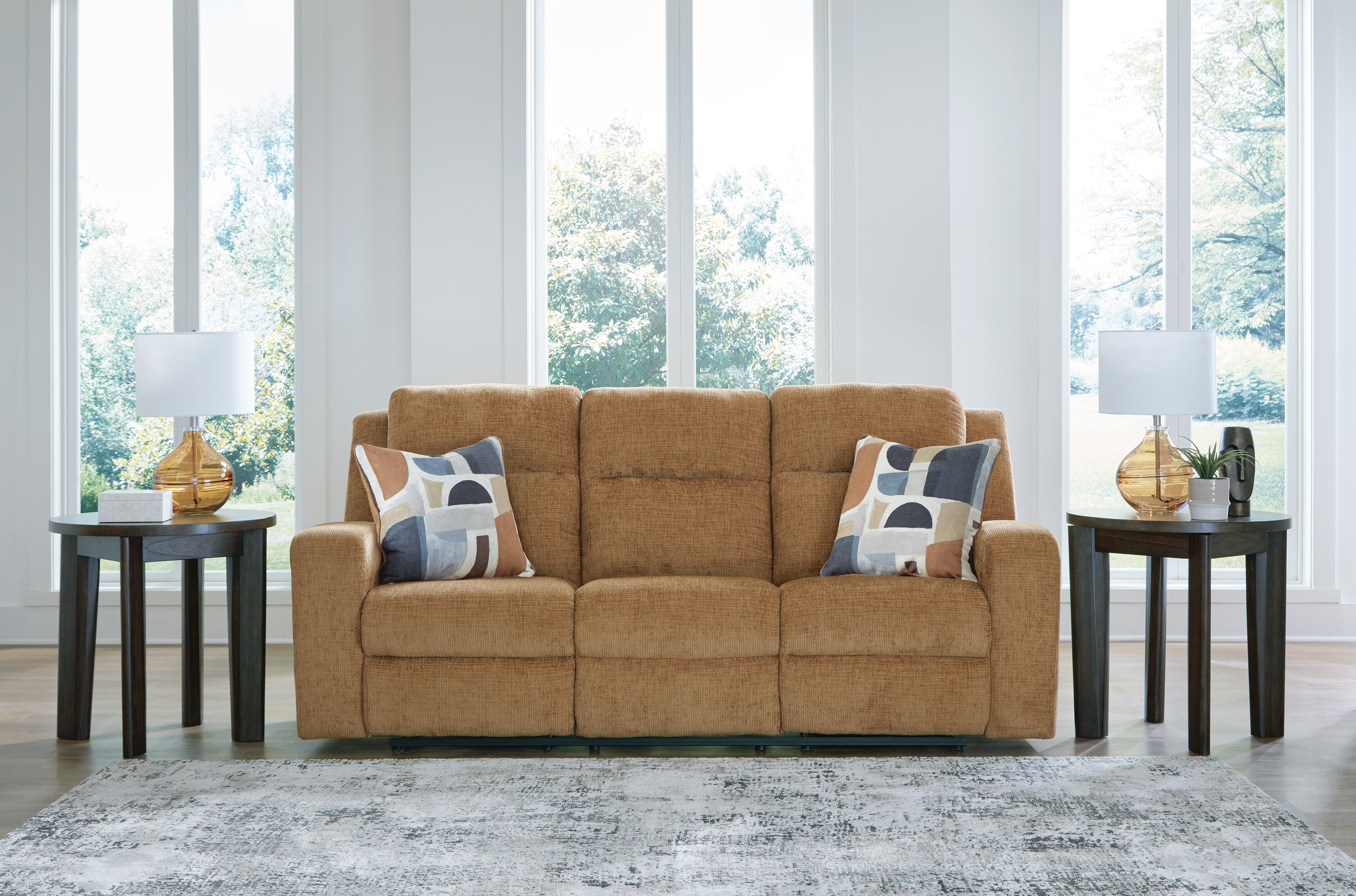 Dar Furniture - Ashley Furniture - Kanlow Reclining Sofa - Reclining Sofa / Honey - 3860588