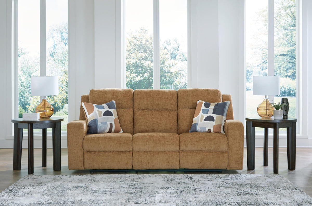 Dar Furniture - Ashley Furniture - Kanlow Reclining Sofa - Reclining Sofa / Honey - 3860588