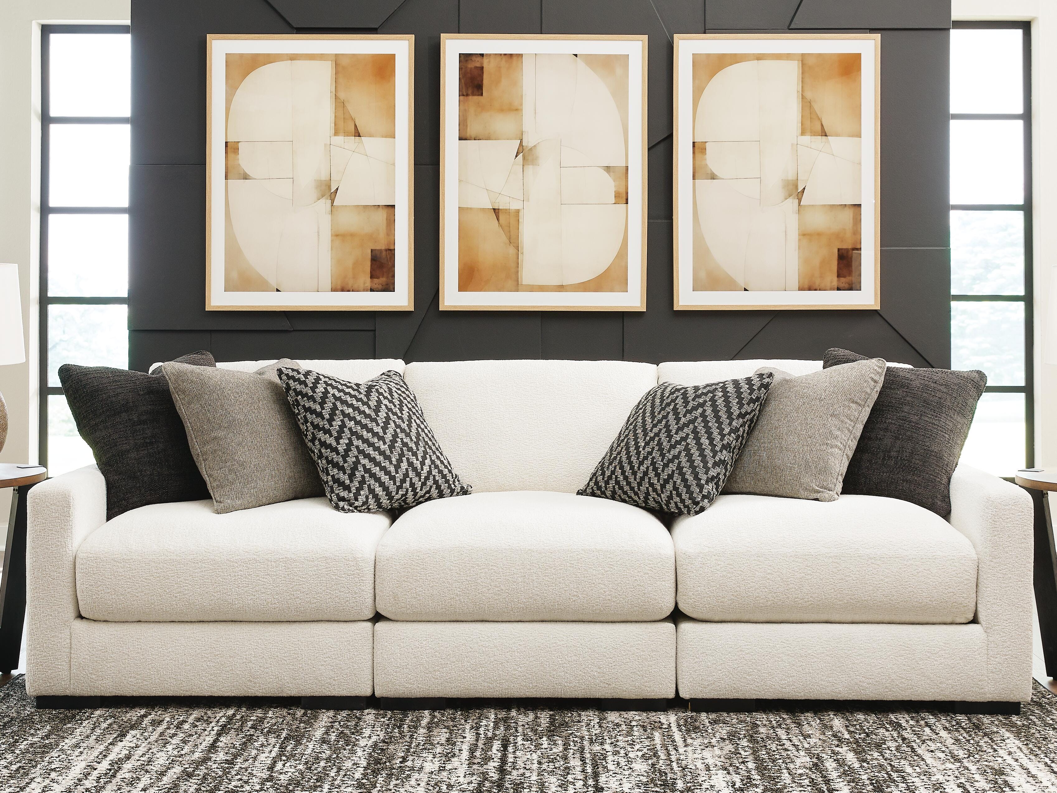 Dar Furniture - Ashley Furniture - Corlain Wall Art - Wall Art / Brown/Tan/White - A8000407