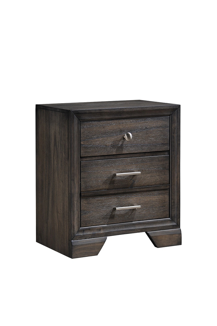Crown Mark Jaymes Nightstand In Dark Brown B6580-2