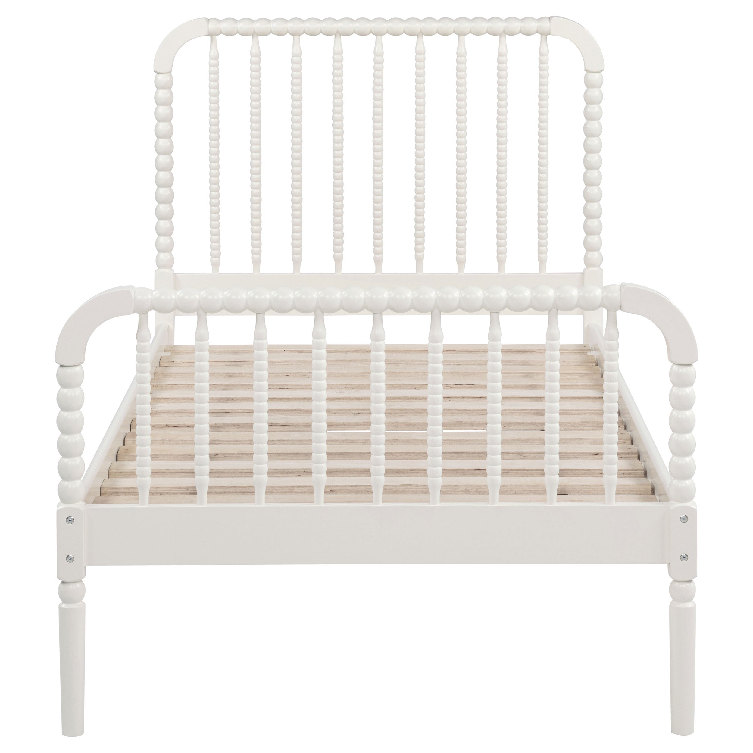 Jones Wood Twin Open Frame Bed White