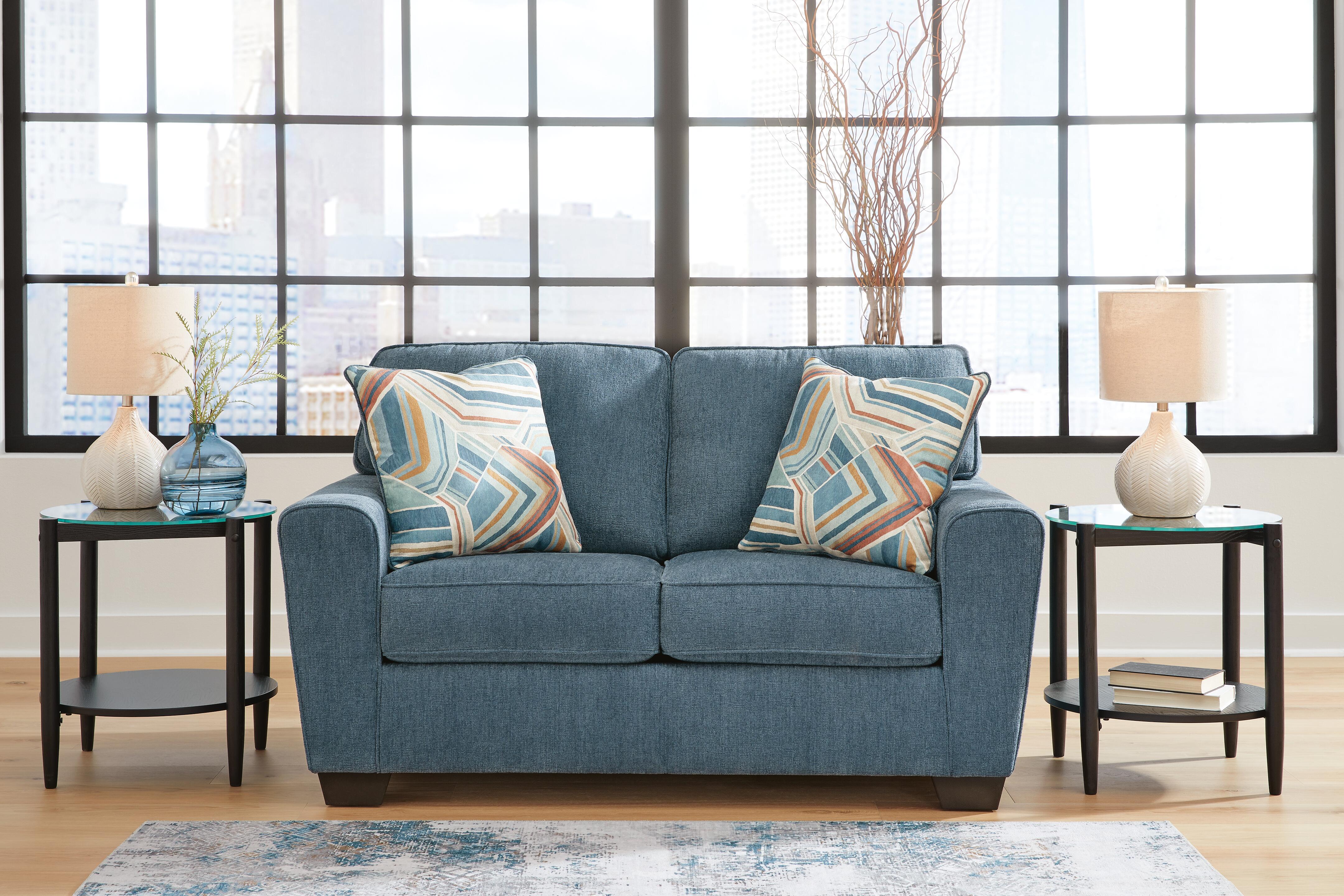 Dar Furniture - Ashley Furniture - Cashton Loveseat - Loveseat / Blue - 4060535