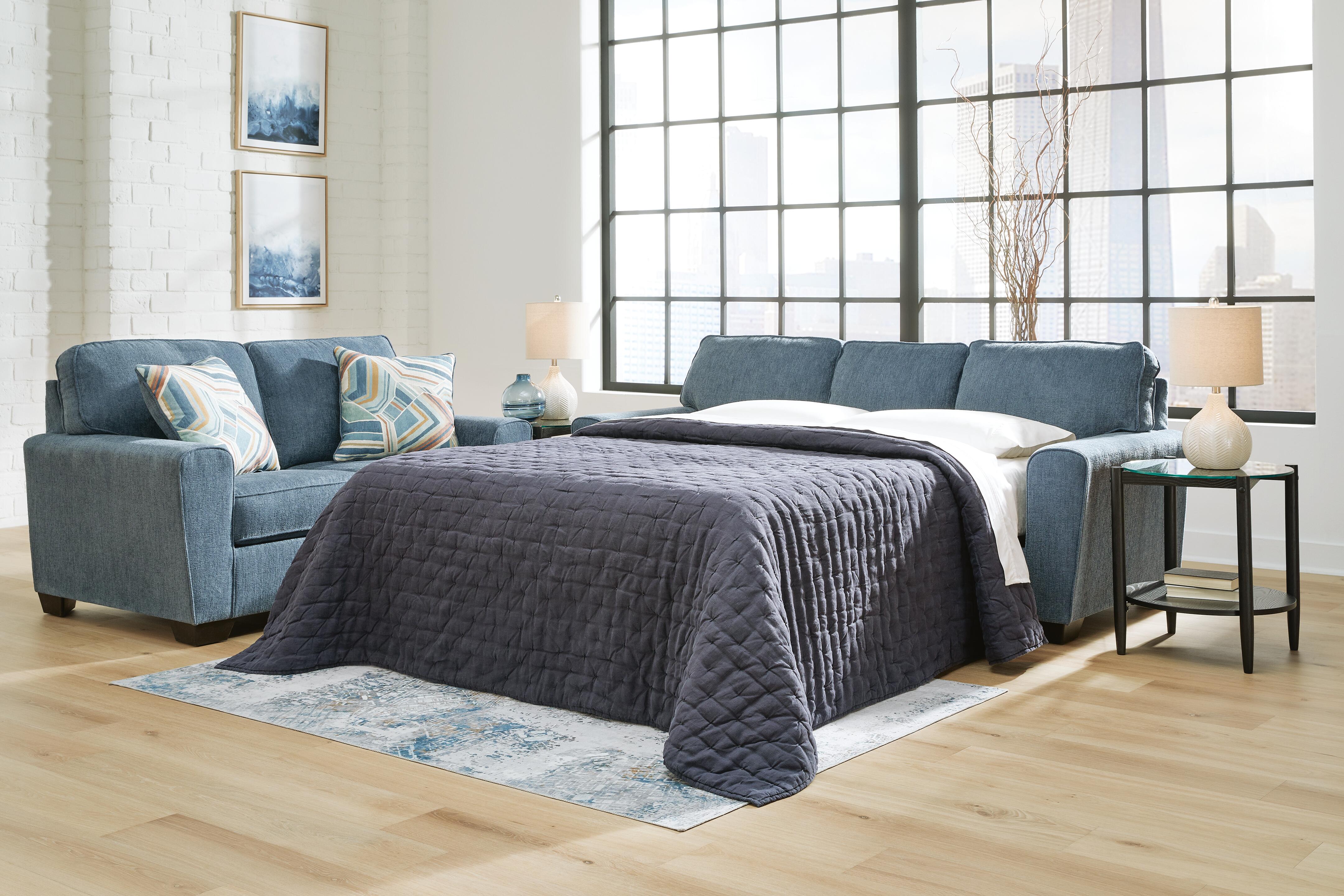 Dar Furniture - Ashley Furniture - Cashton Queen Sofa Sleeper - Queen Sofa Sleeper / Blue - 4060539