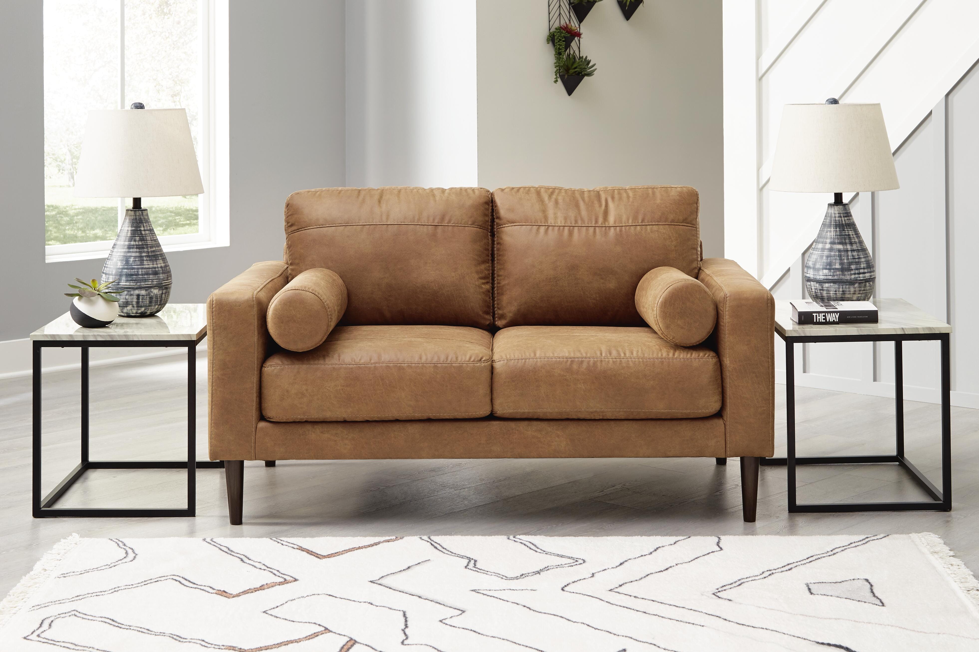 Dar Furniture - Ashley Furniture - Telora Loveseat - Loveseat / Caramel - 4100235