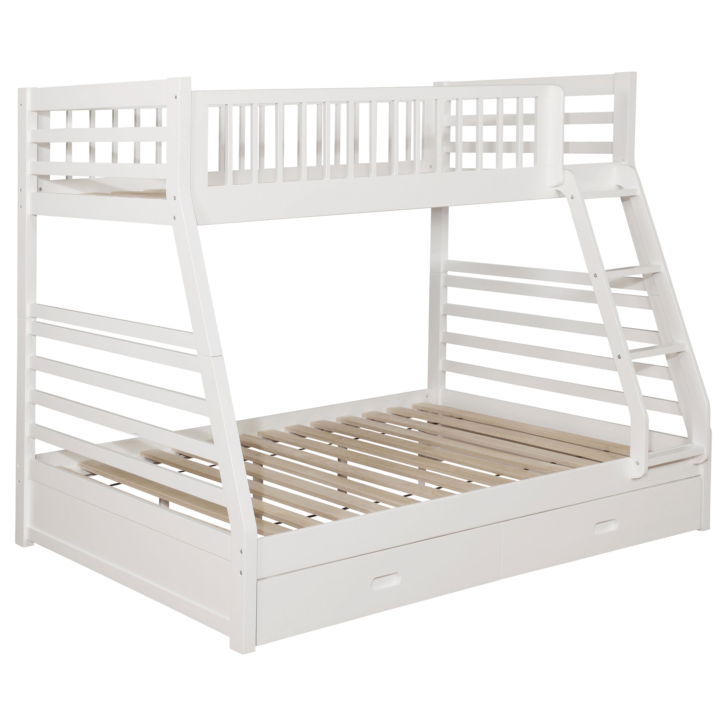 Dar Furniture - Coaster - Ashton 2-drawer Wood Twin Over Full Bunk Bed White - 460180