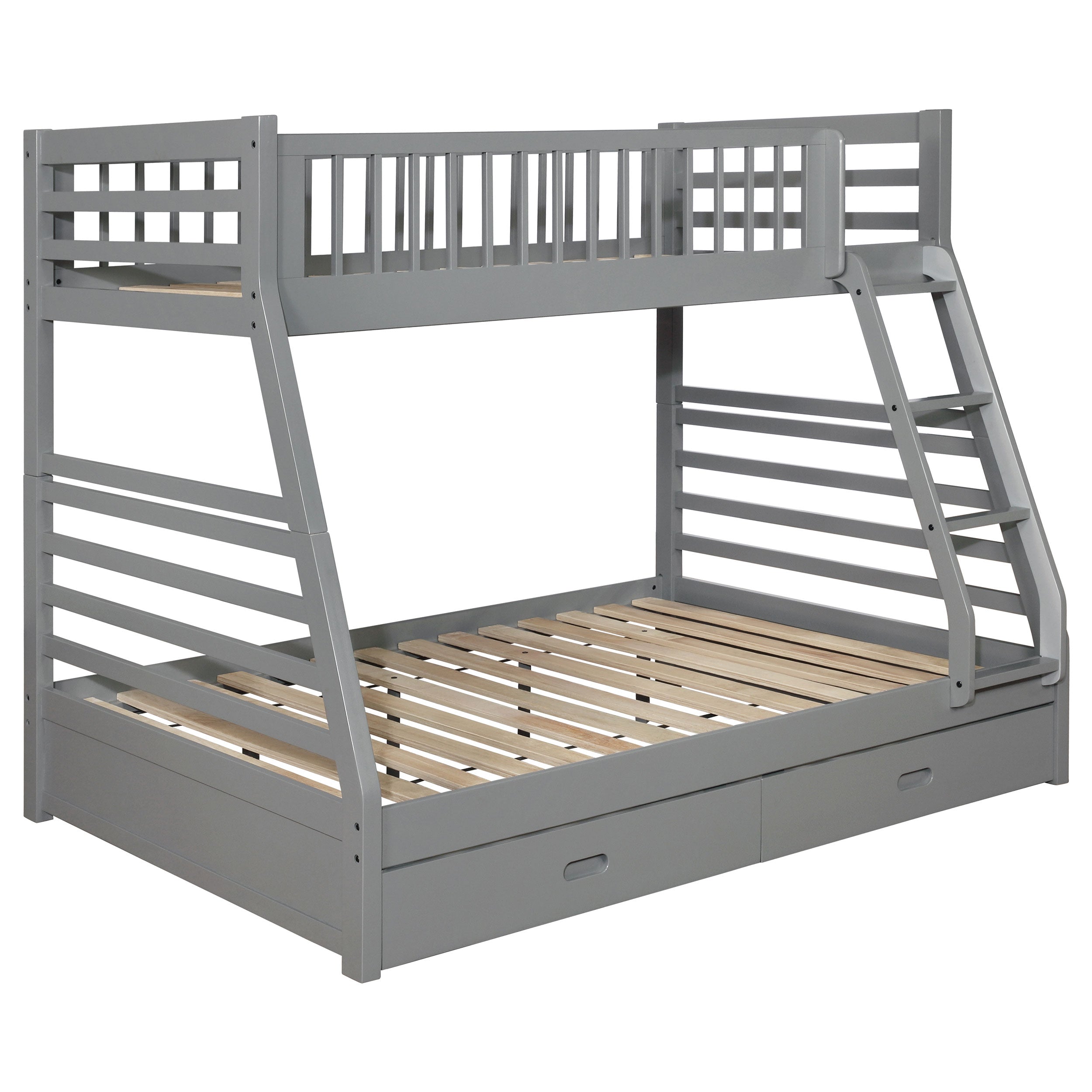 Dar Furniture - Coaster - Ashton 2-drawer Wood Twin Over Full Bunk Bed Grey - 460182