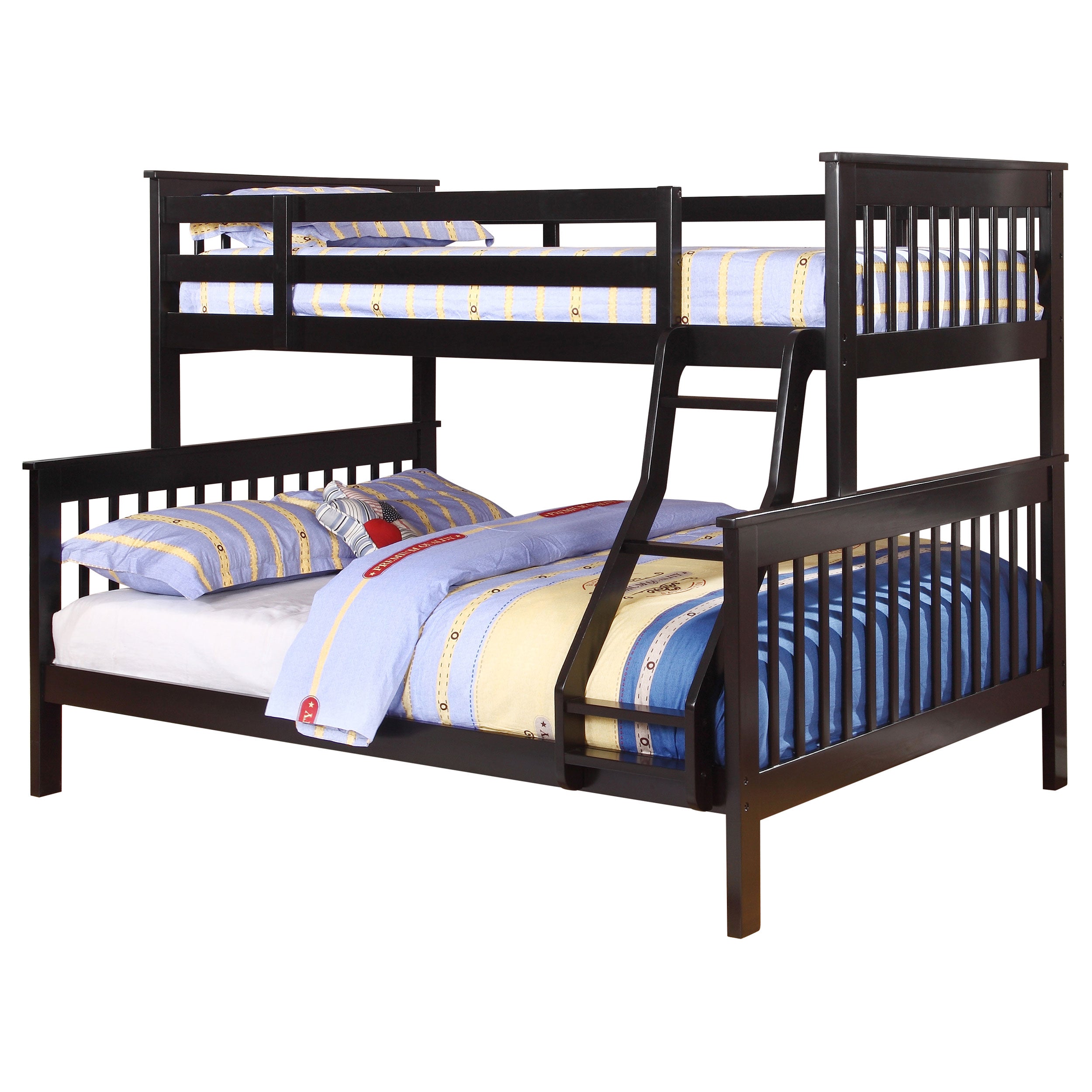 Dar Furniture - Coaster - Chapman Wood Twin Over Full Bunk Bed Black - 460259