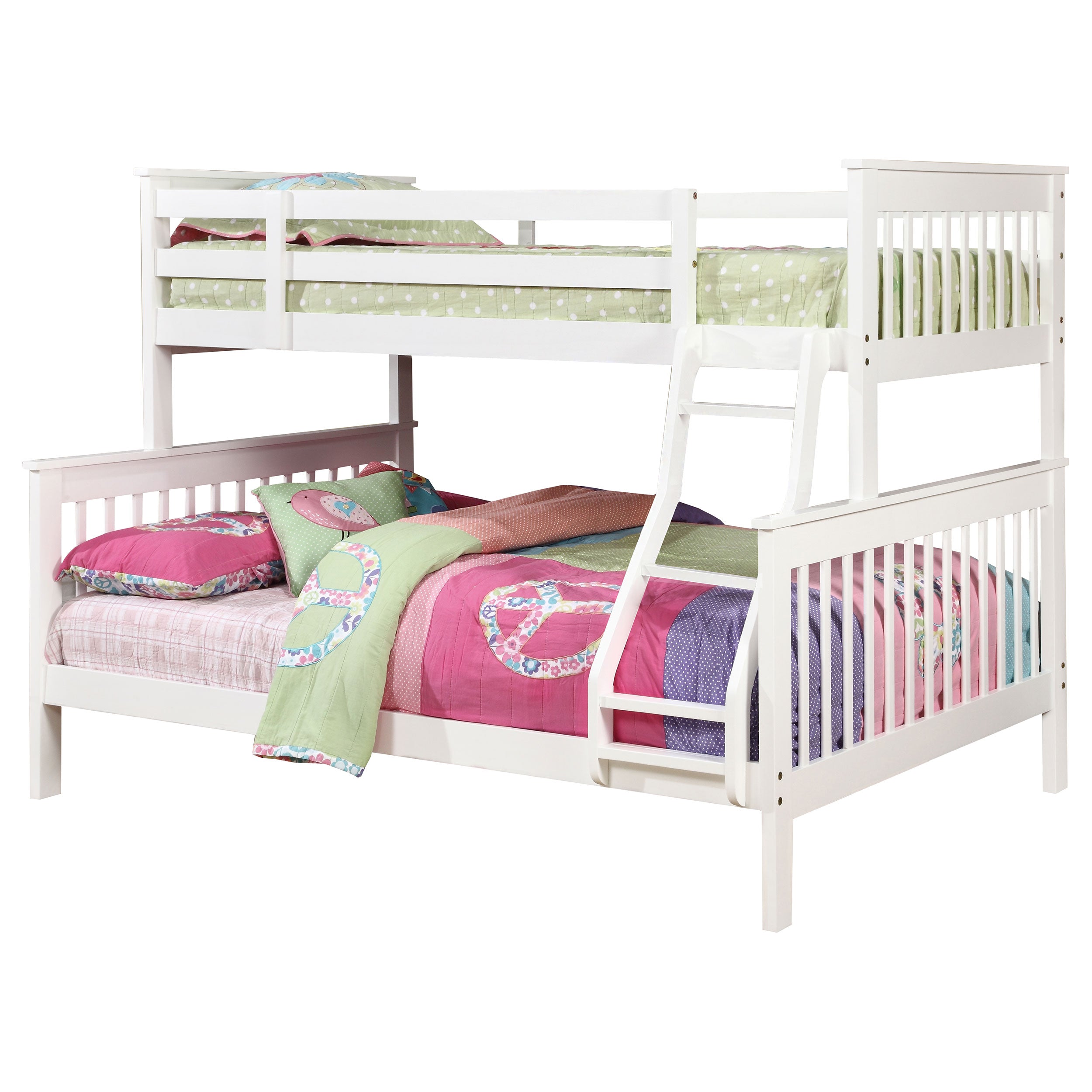 Dar Furniture - Coaster - Chapman Wood Twin Over Full Bunk Bed White - 460260