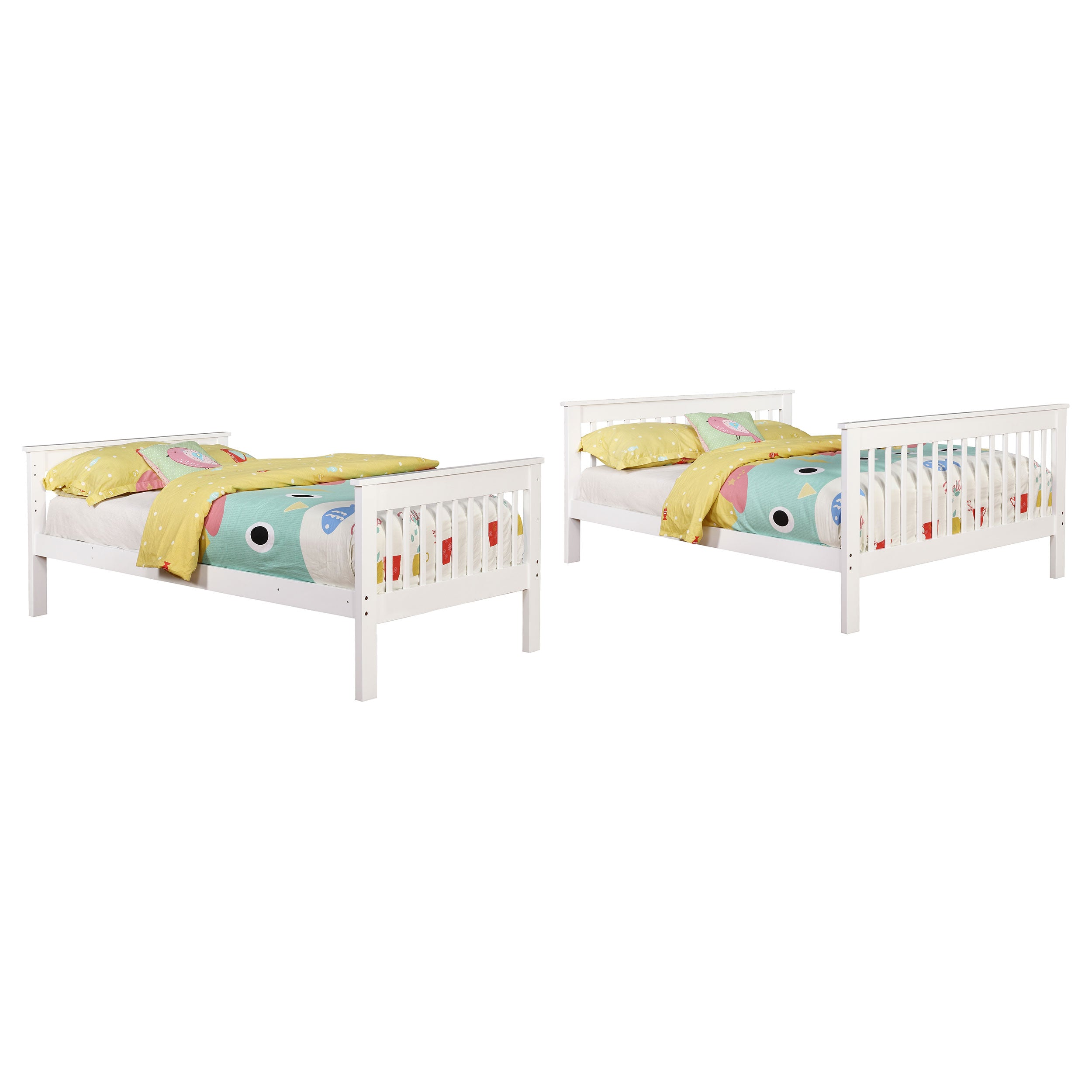 Chapman Wood Twin Over Full Bunk Bed White