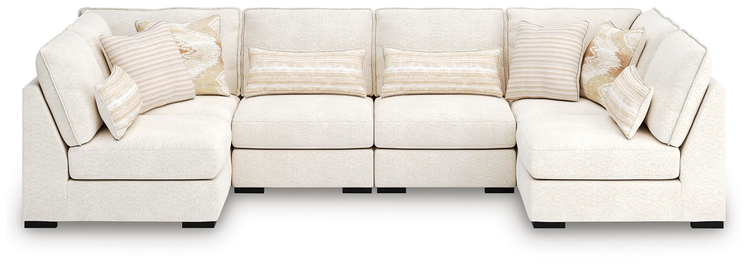 Dar Furniture - Ashley Furniture - Donelson Creek 6-Piece Sectional - 6-Piece Sectional / Vanilla - 48002S3