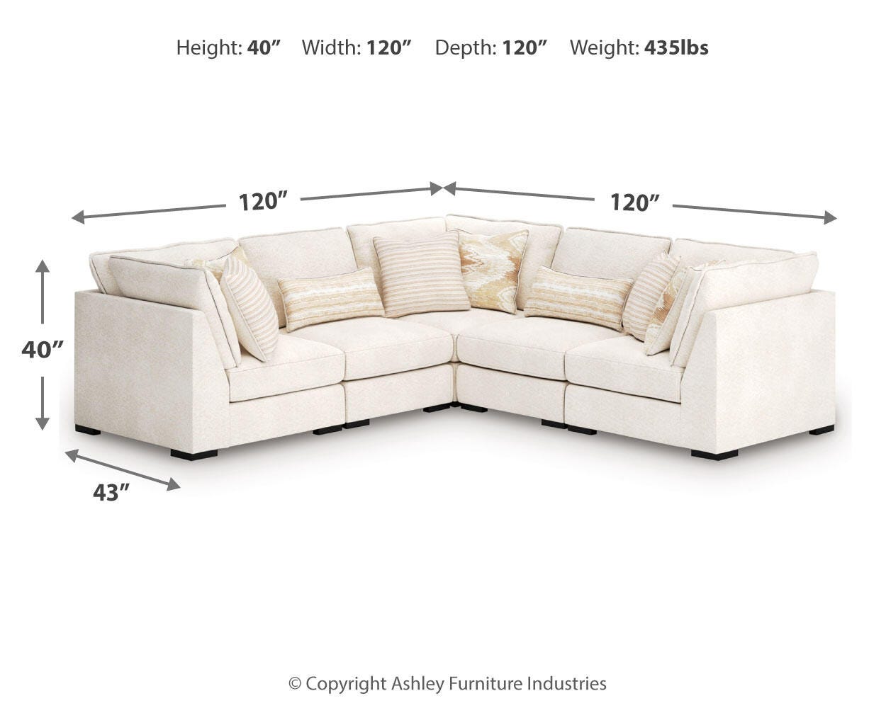 Donelson Creek 5-Piece Sectional